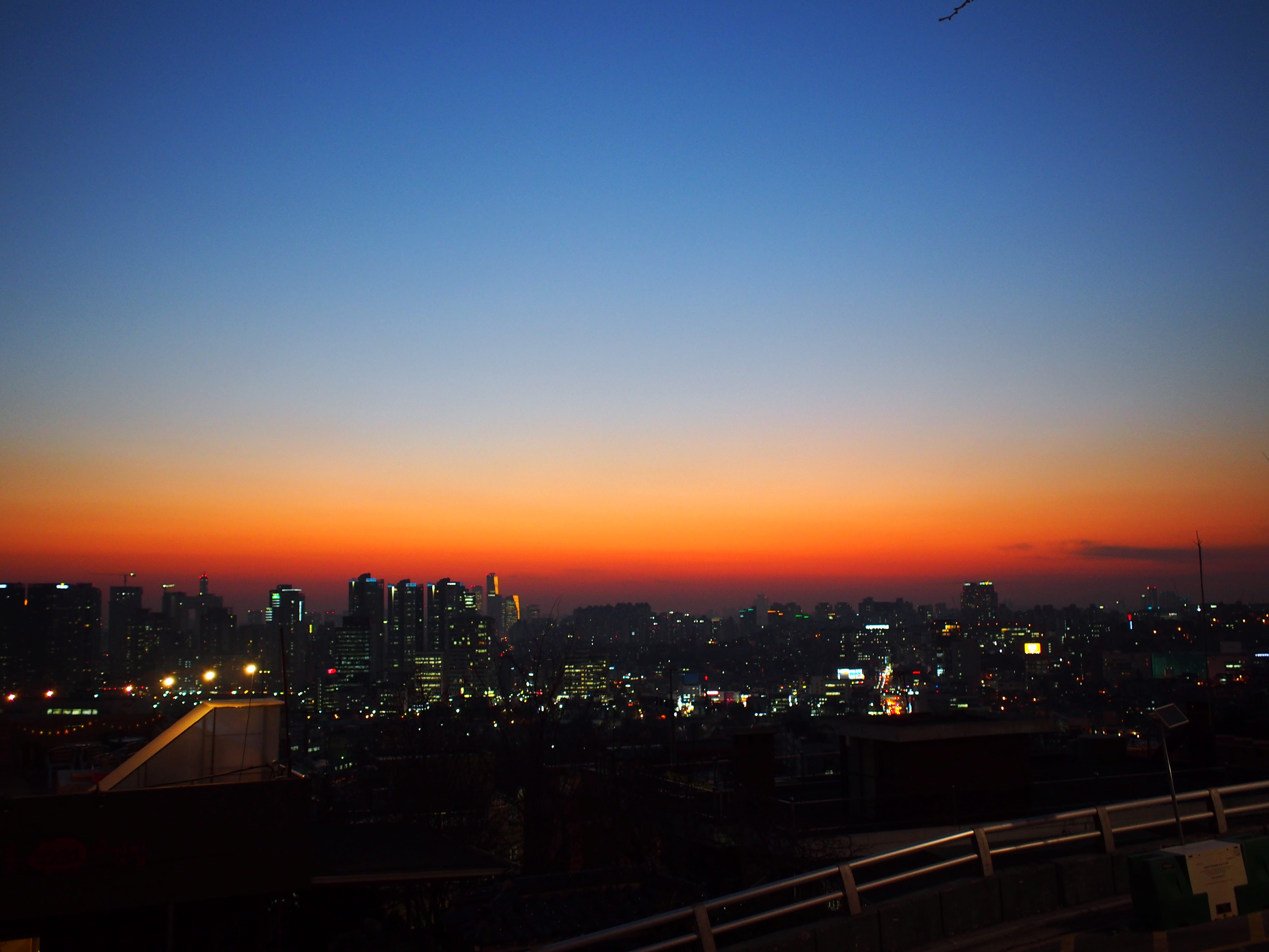 cityscape, metropolis, red sky, architecture, skyscraper, dusk, high angle view, nature, city, building, spire, tower, copy space, illuminated, steeple, HD Wallpaper