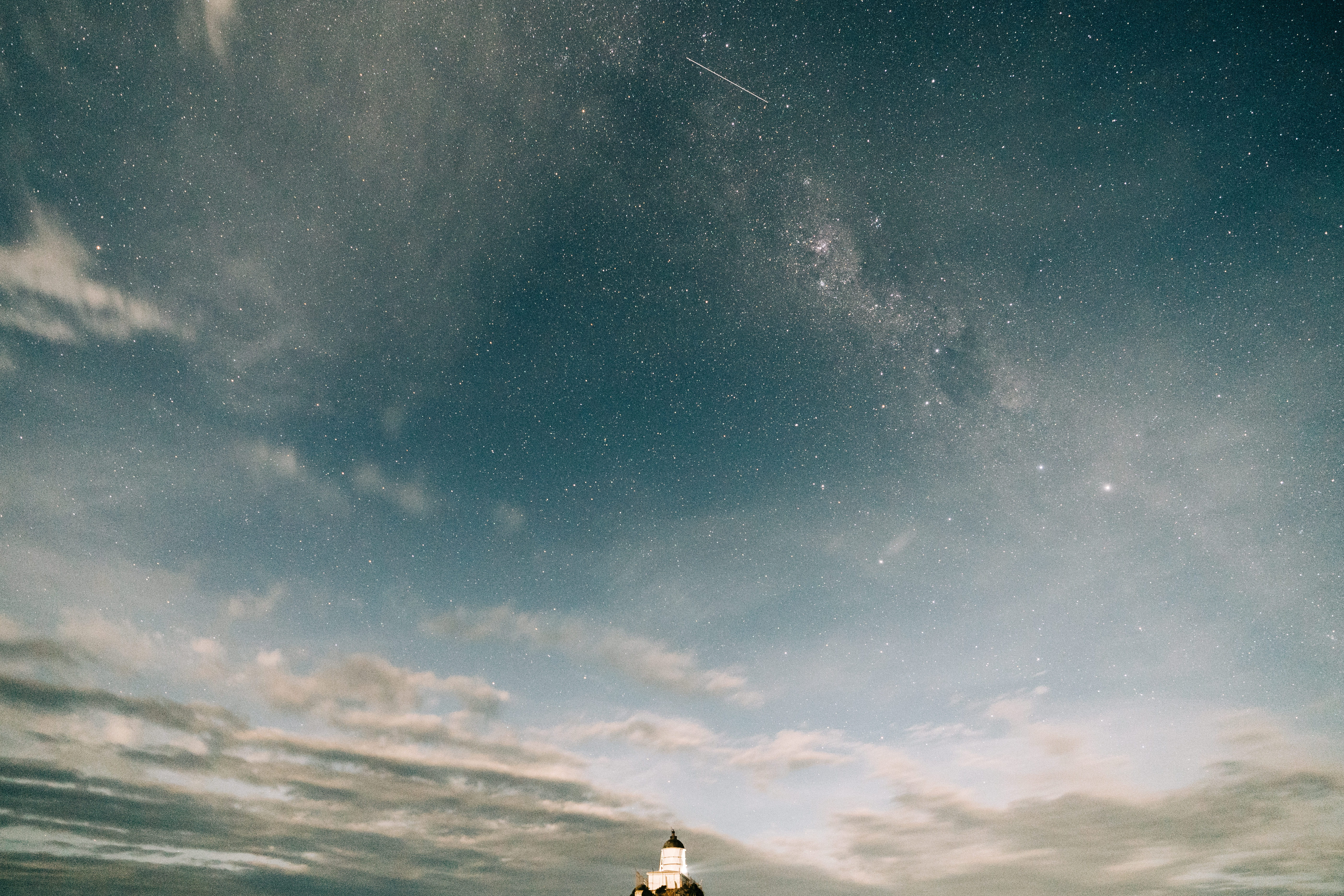 night, housing, milky way, 5K, space, sky, building, tree, white, landscape, land, infinity, calm, blue, star, outdoors, science, apparel, tranquil scene, HD Wallpaper