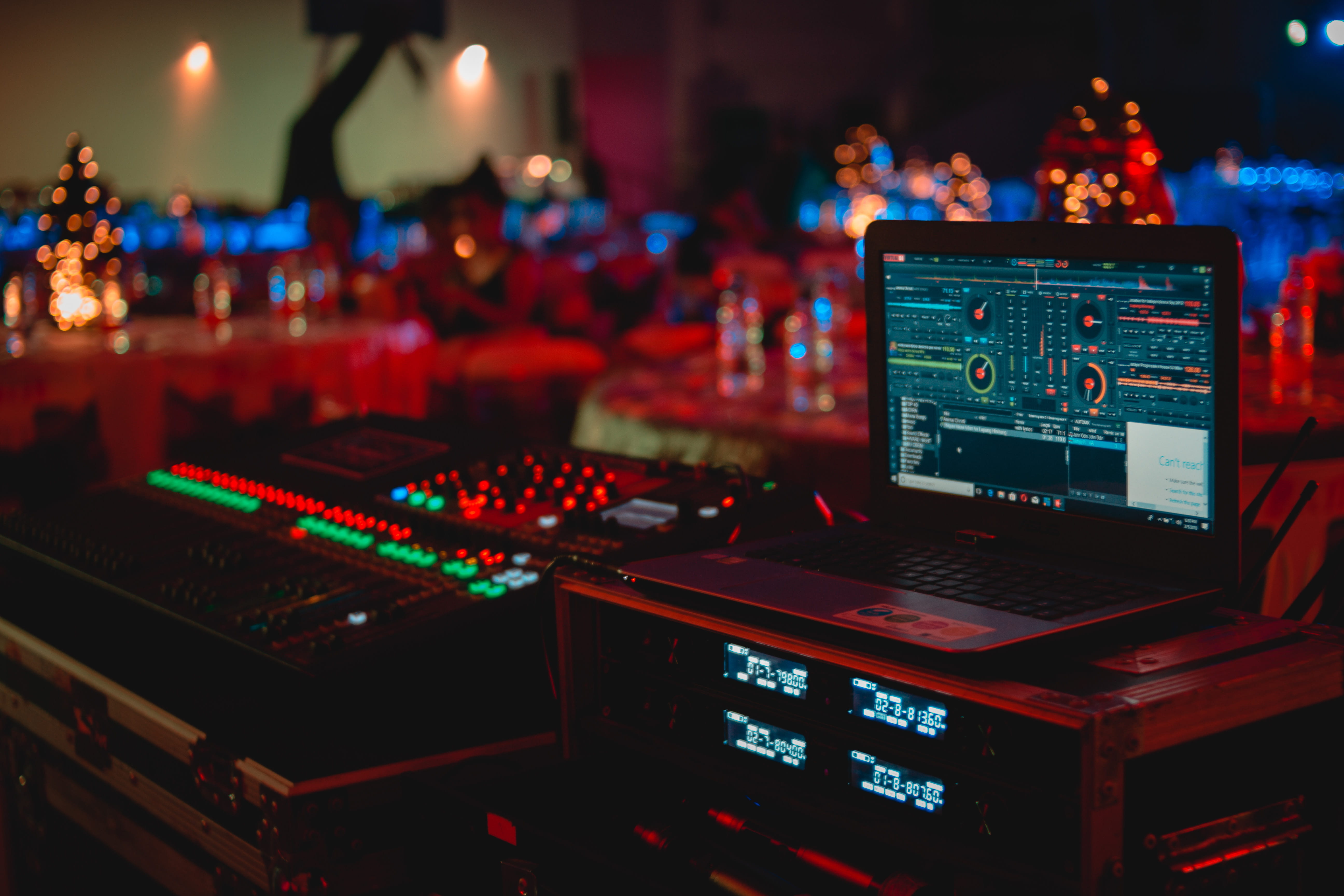 beside, lights, gambling, blur, connection, illuminated, music, focus on foreground, casino, group of people, computer, nightlife, set, mixer, indoors, HD Wallpaper
