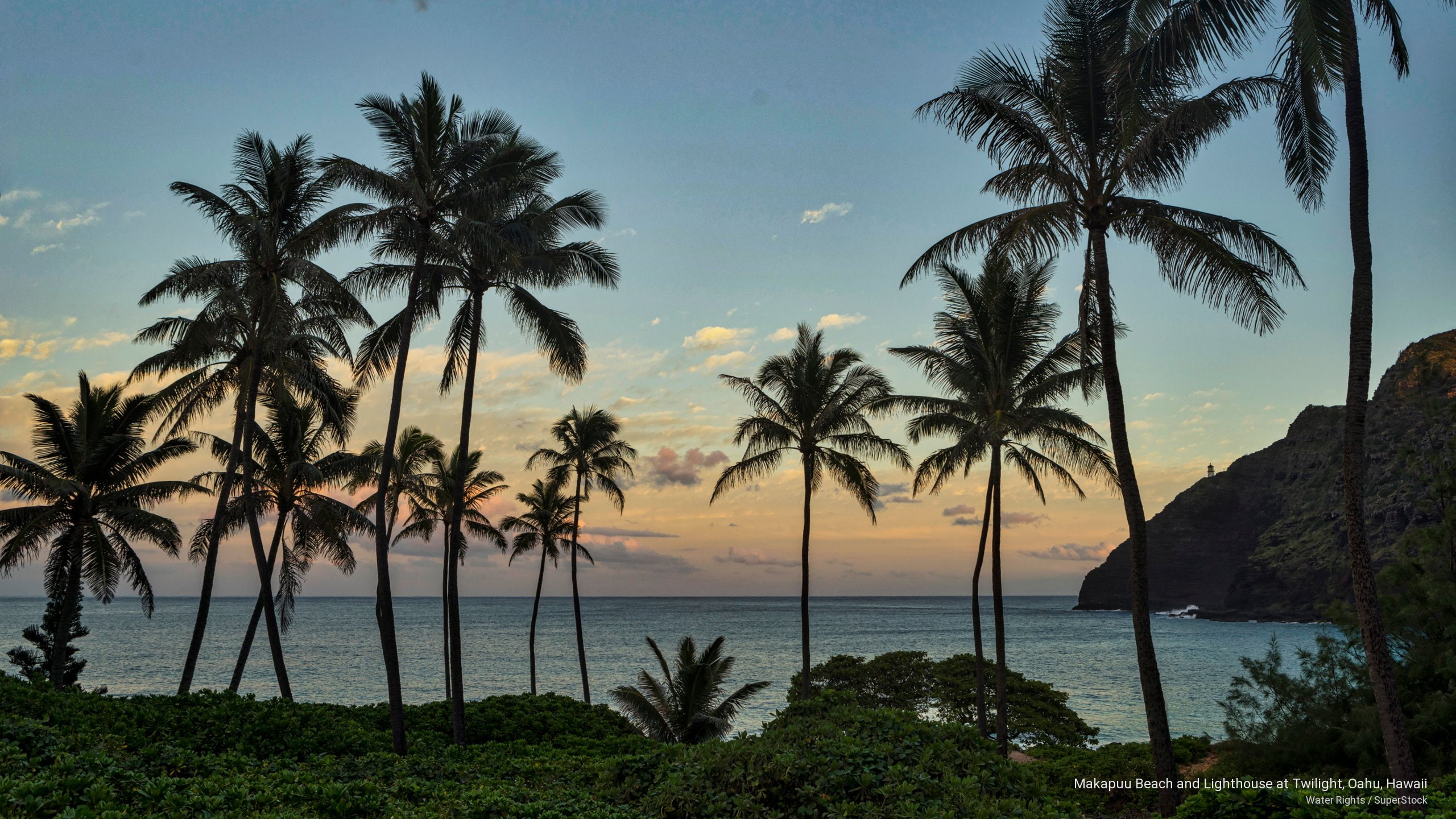 twilight, beach, makapuu, Islands, hawaii, oahu, 2K, lighthouse, HD Wallpaper
