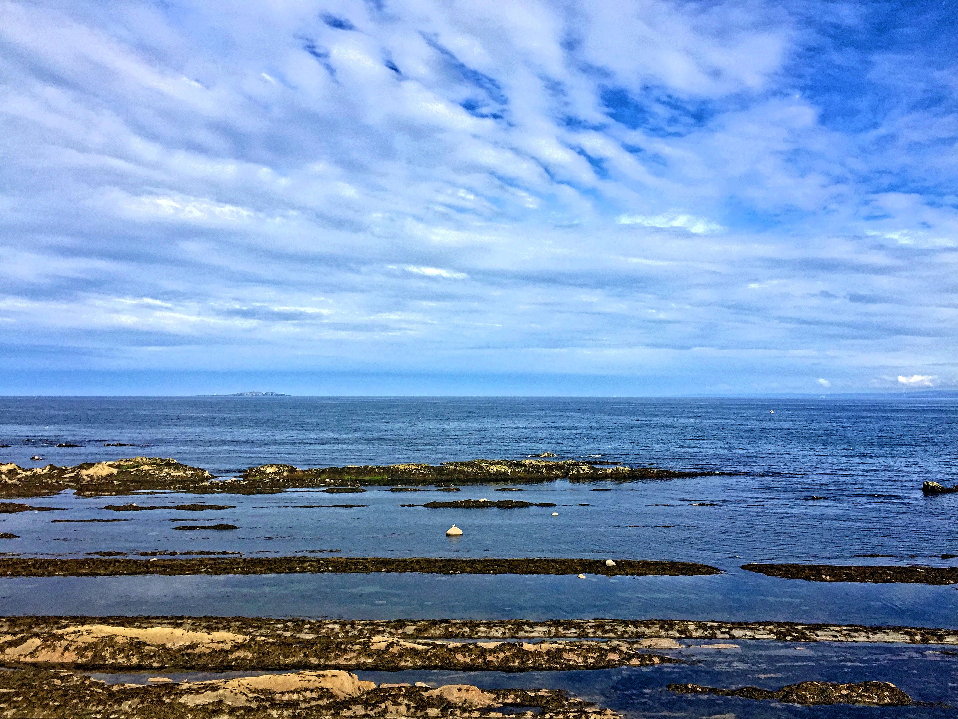 scenics - nature, beauty in nature, outdoors, fife, 2K, beach, non-urban scene, blue, idyllic, land, no people, day, united kingdom, sky, tranquil scene, HD Wallpaper