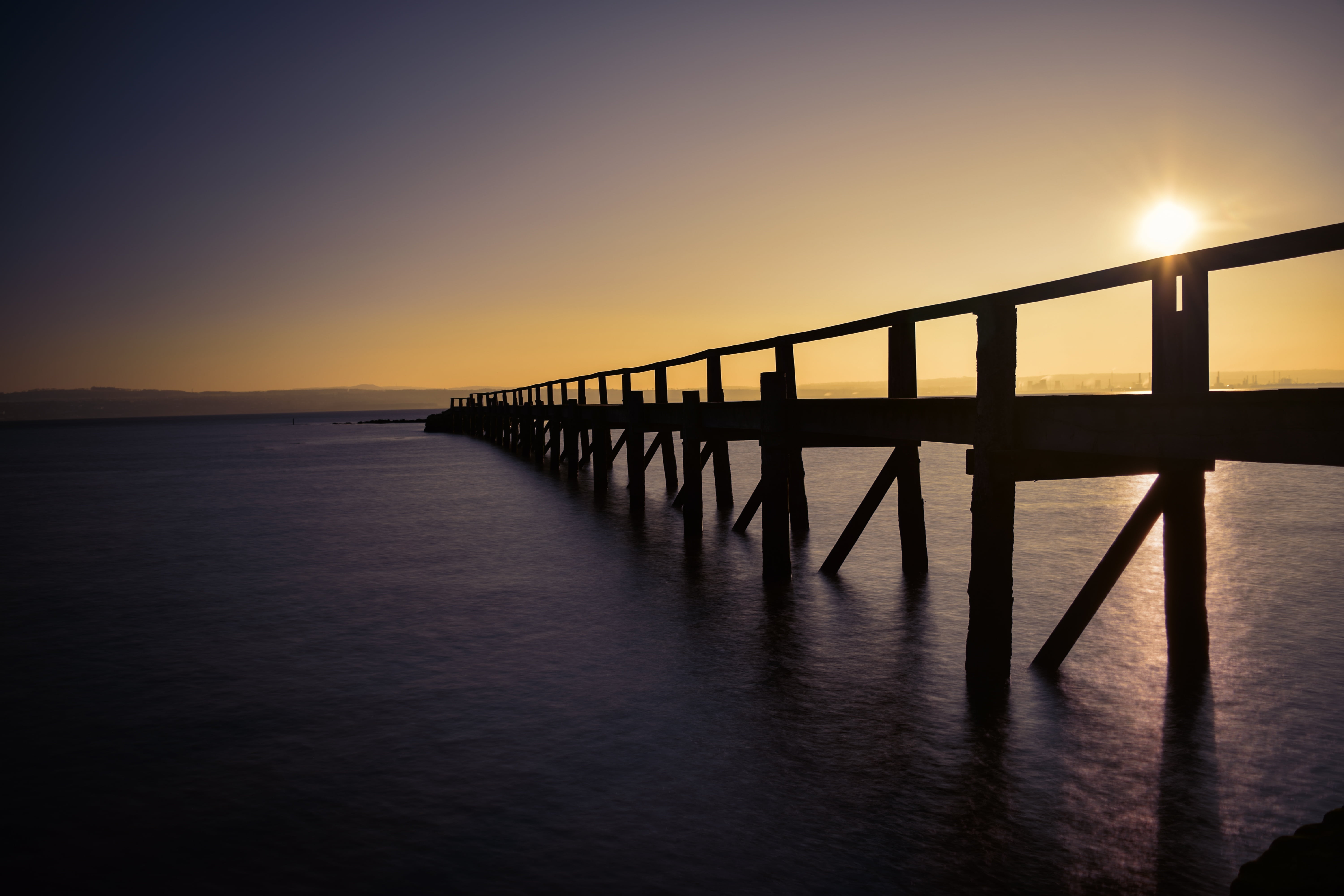 water, culross, tranquility, scenics, no people, 5K, sun, architecture, bridge - man made structure, sky, beauty in nature, forth, built structure, scotland, HD Wallpaper