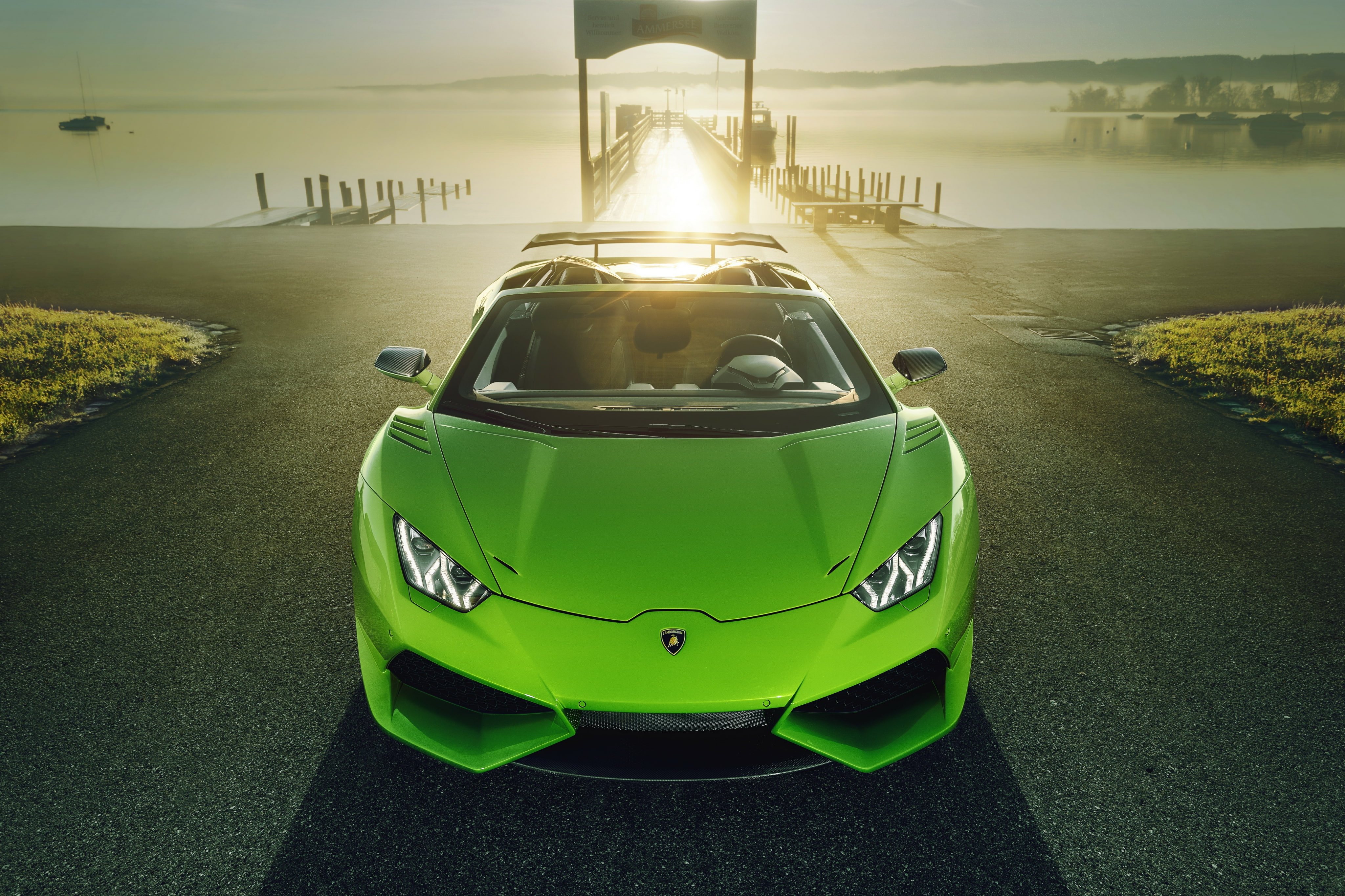 4K, Lamborghini Huracan Spyder, Novitec, 4K, N-Largo, HD Wallpaper