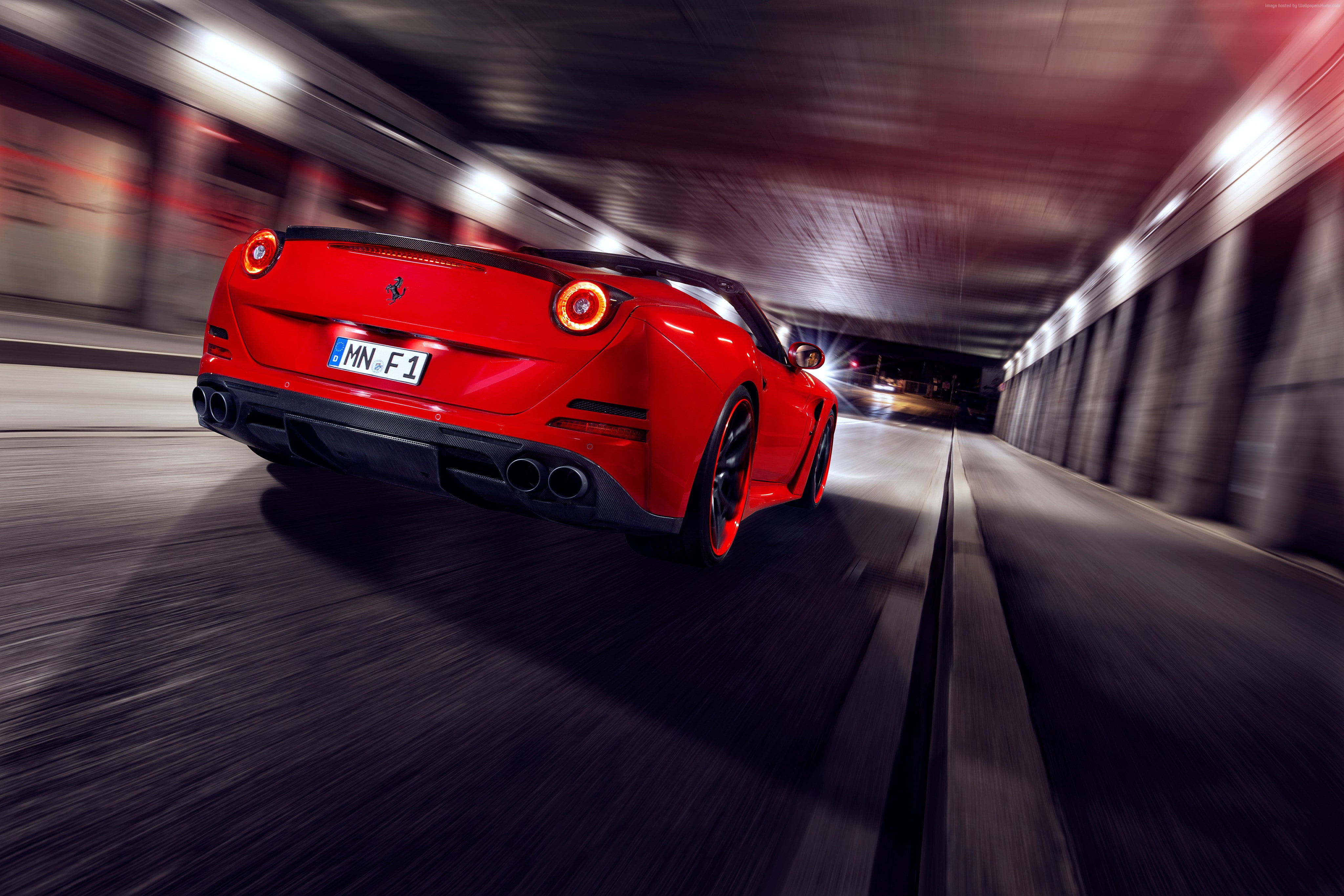 Ferrari California T N-largo, supercar 2016, 4K, Novitec Rosso, red, HD Wallpaper