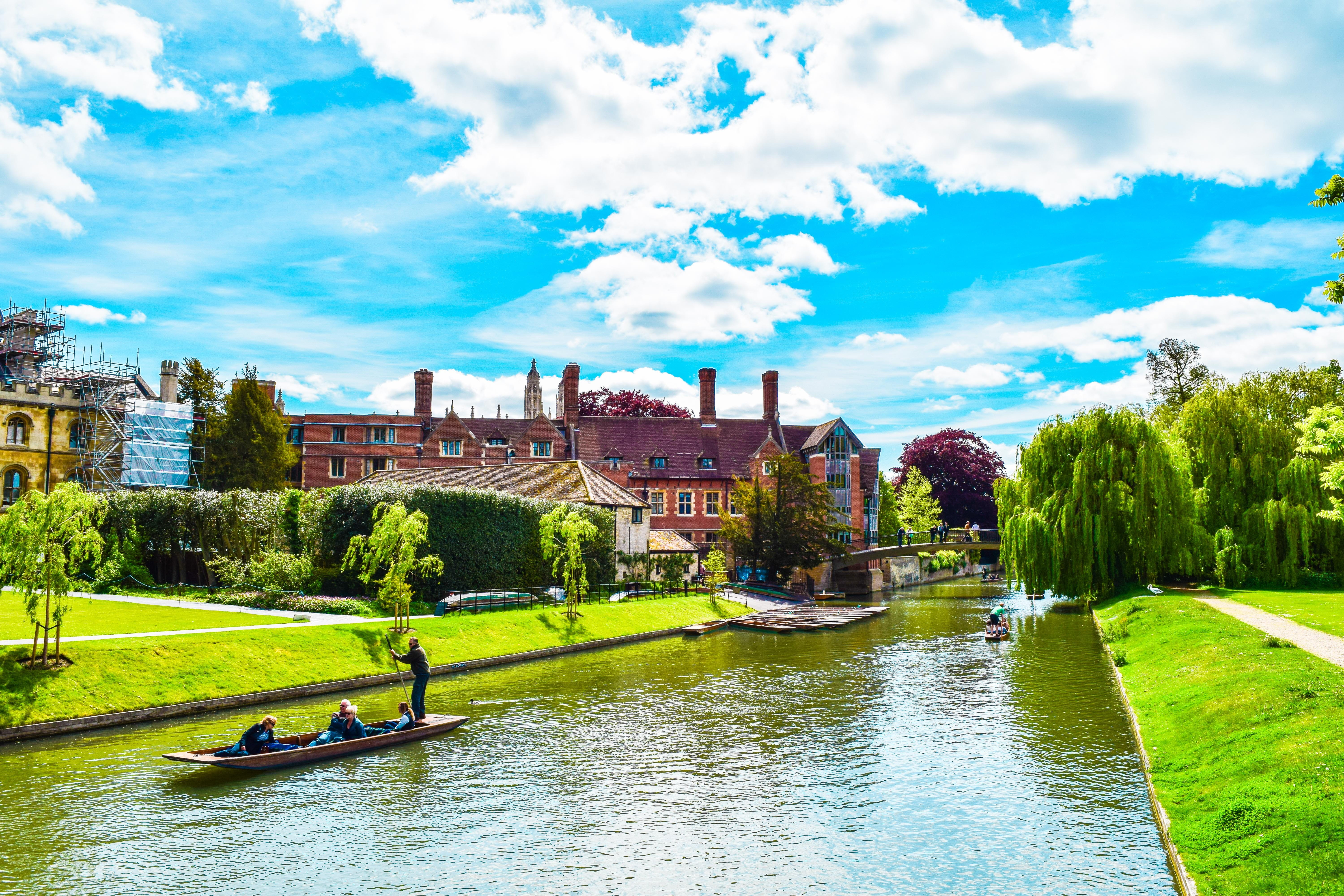 houses, building, nature, nautical vessel, outdoors, architecture, built structure, trees, tree, sky, 5K, green color, plant, day, england, near, water, HD Wallpaper