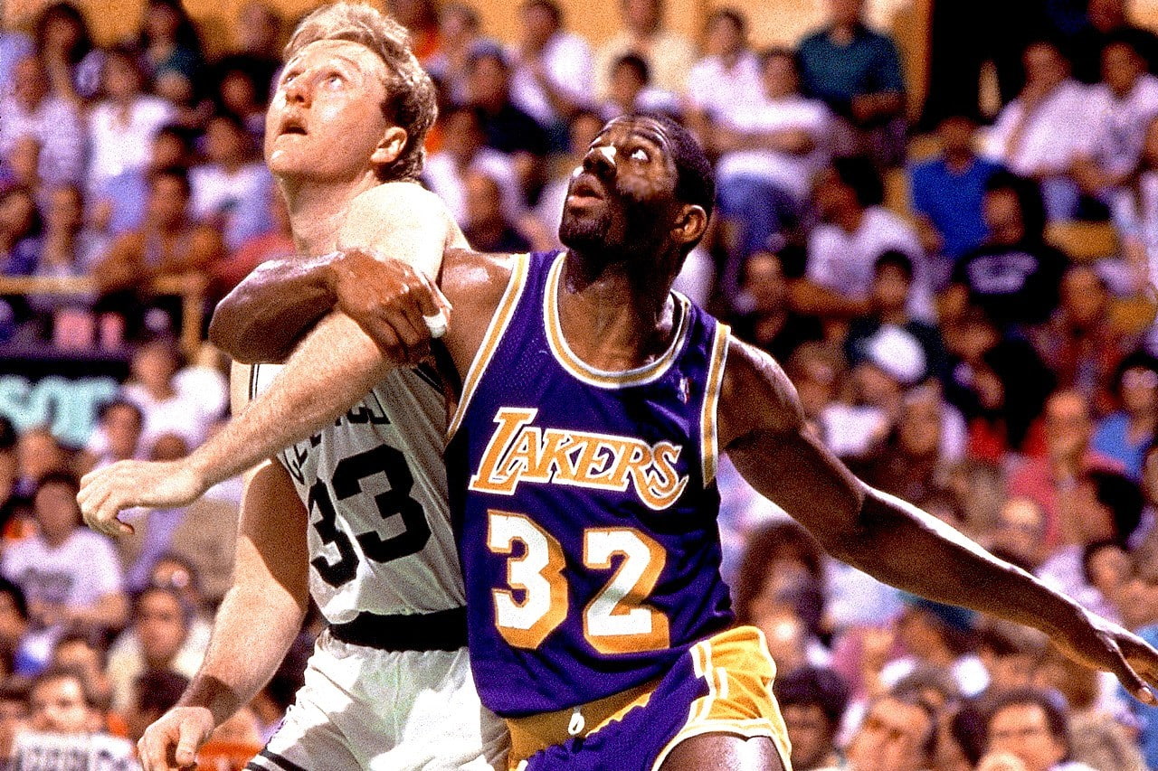 720P, nba basketball larry bird boston celtics boston magic johnson los angeles los angeles lakers, HD Wallpaper