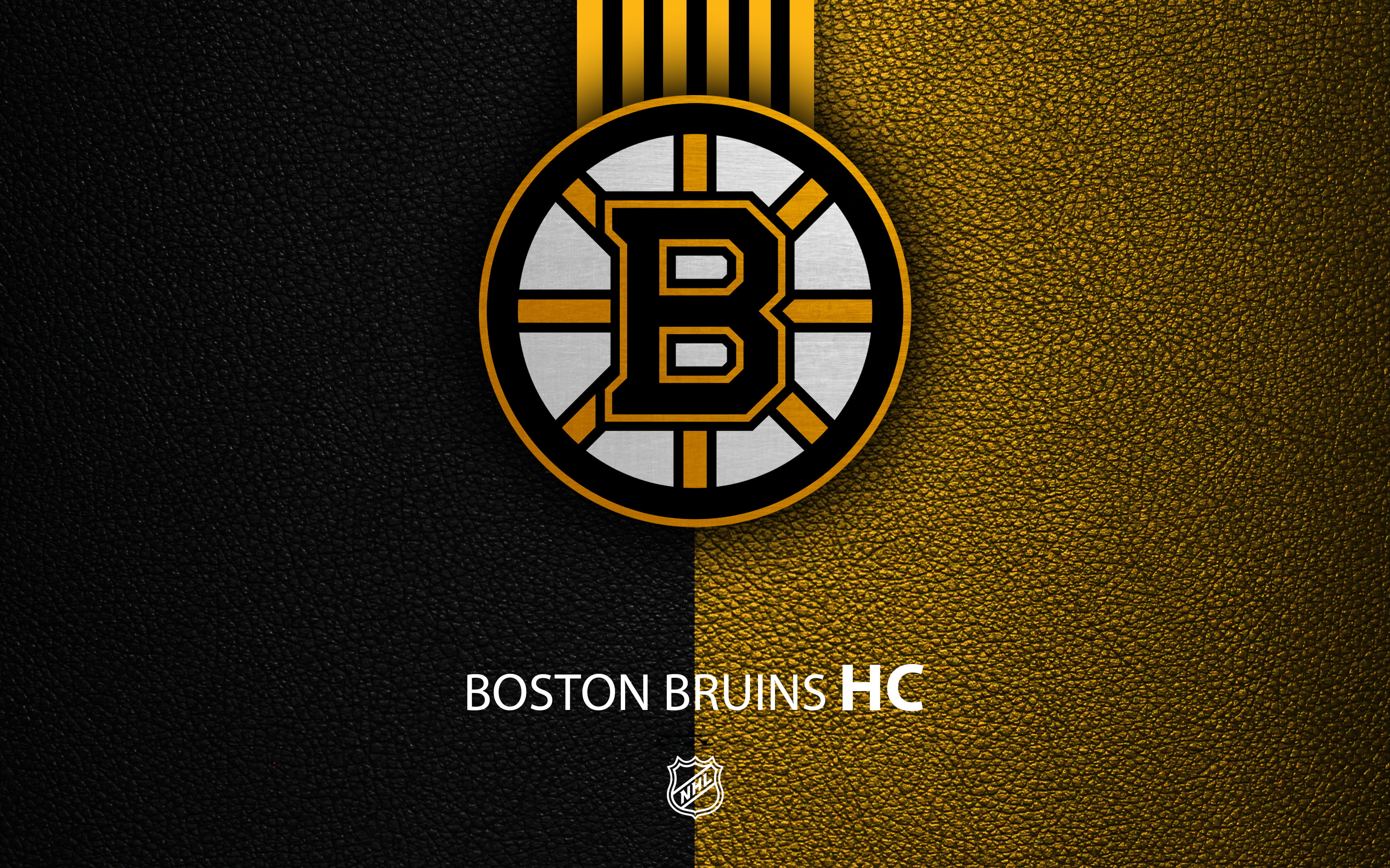 Emblem, 4K, NHL, Boston Bruins, Logo, Hockey, HD Wallpaper