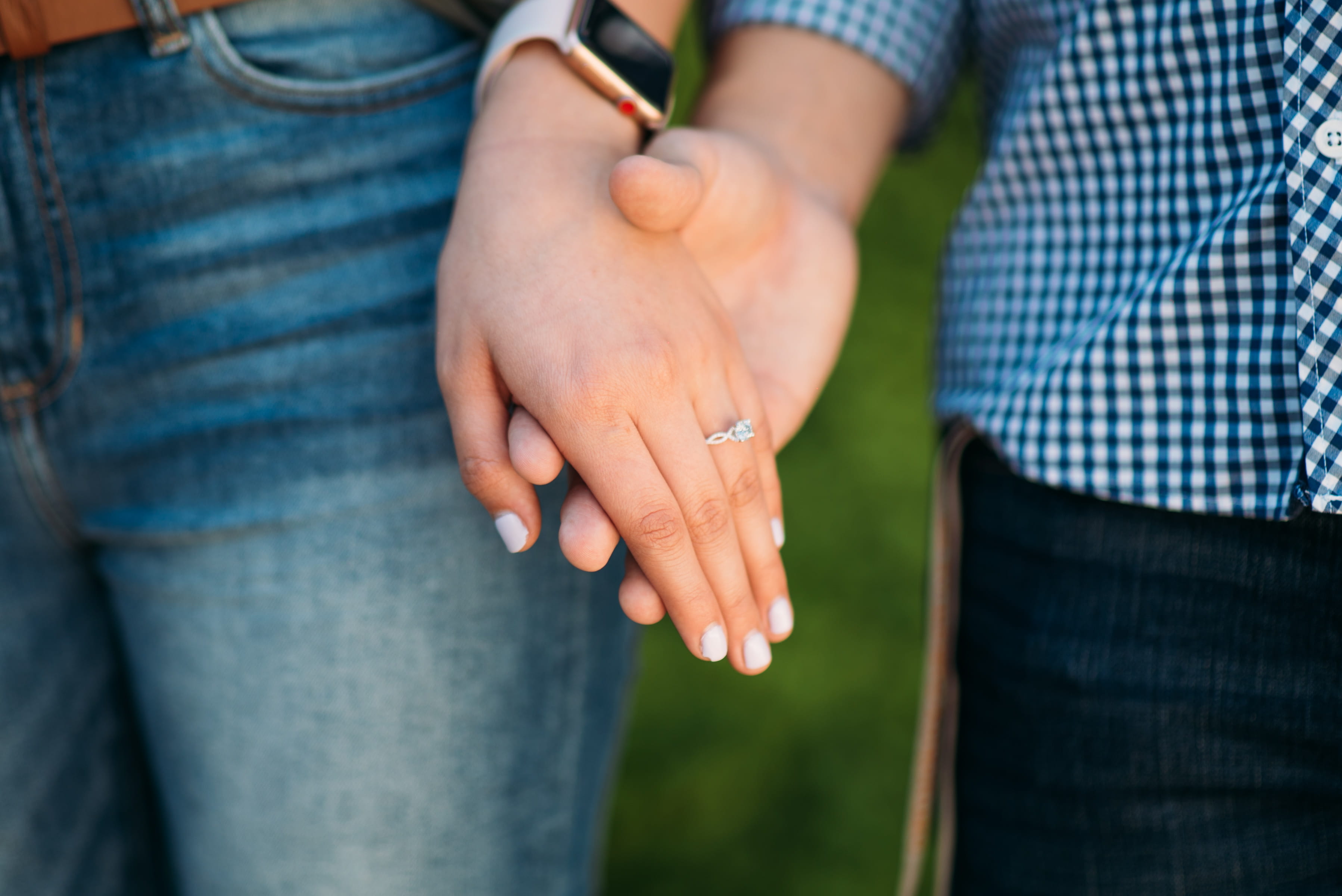 two people, smartwatch, holding hands, closeup, adult, men, bonding, engagement, human hand, couple - relationship, focus on foreground, holding, human body part, HD Wallpaper
