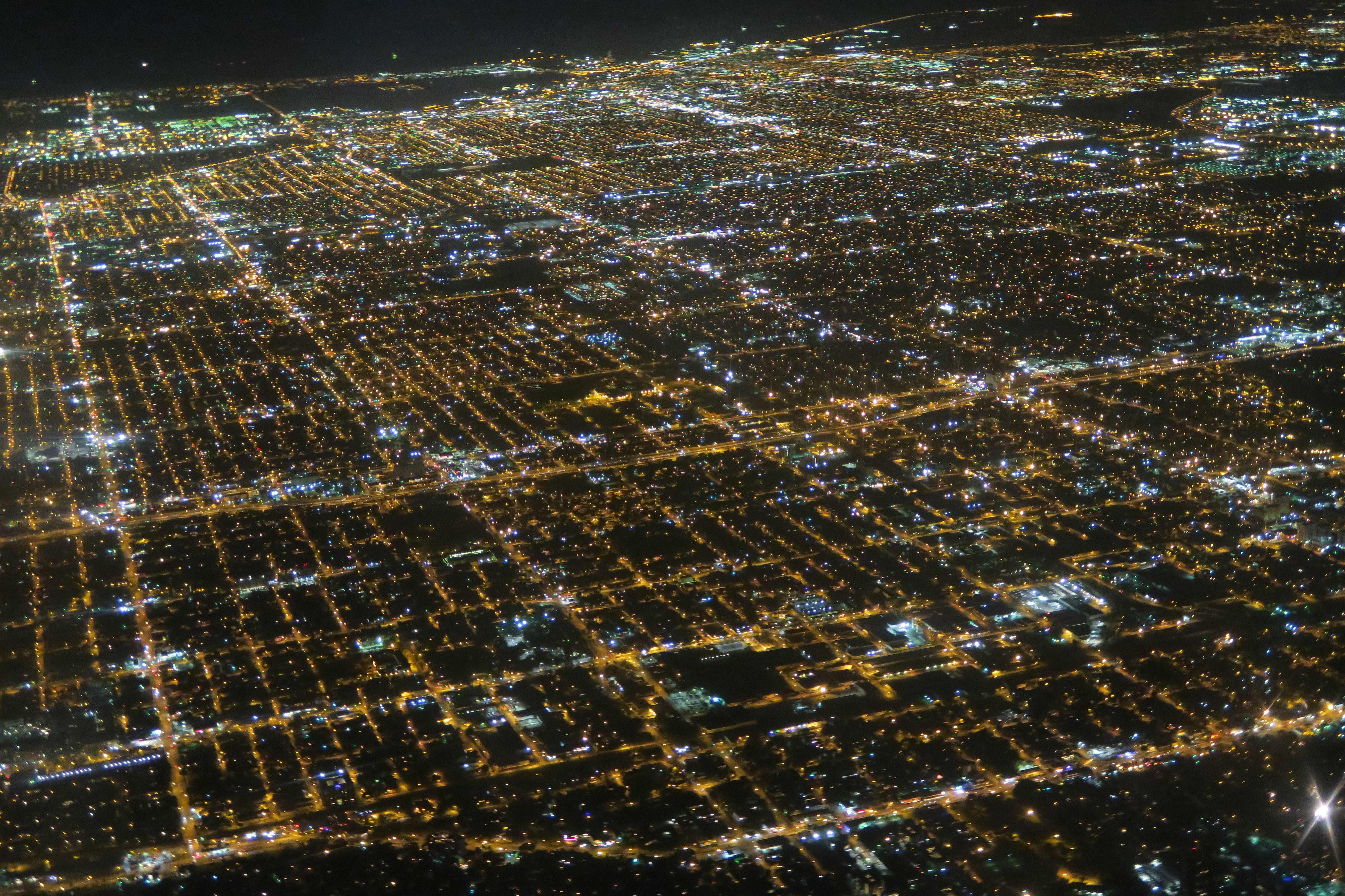 city life, florida, aerial, illuminated, 5K, high angle view, photography, cityscape, building, night, full frame, path, nature, building exterior, citylight, HD Wallpaper