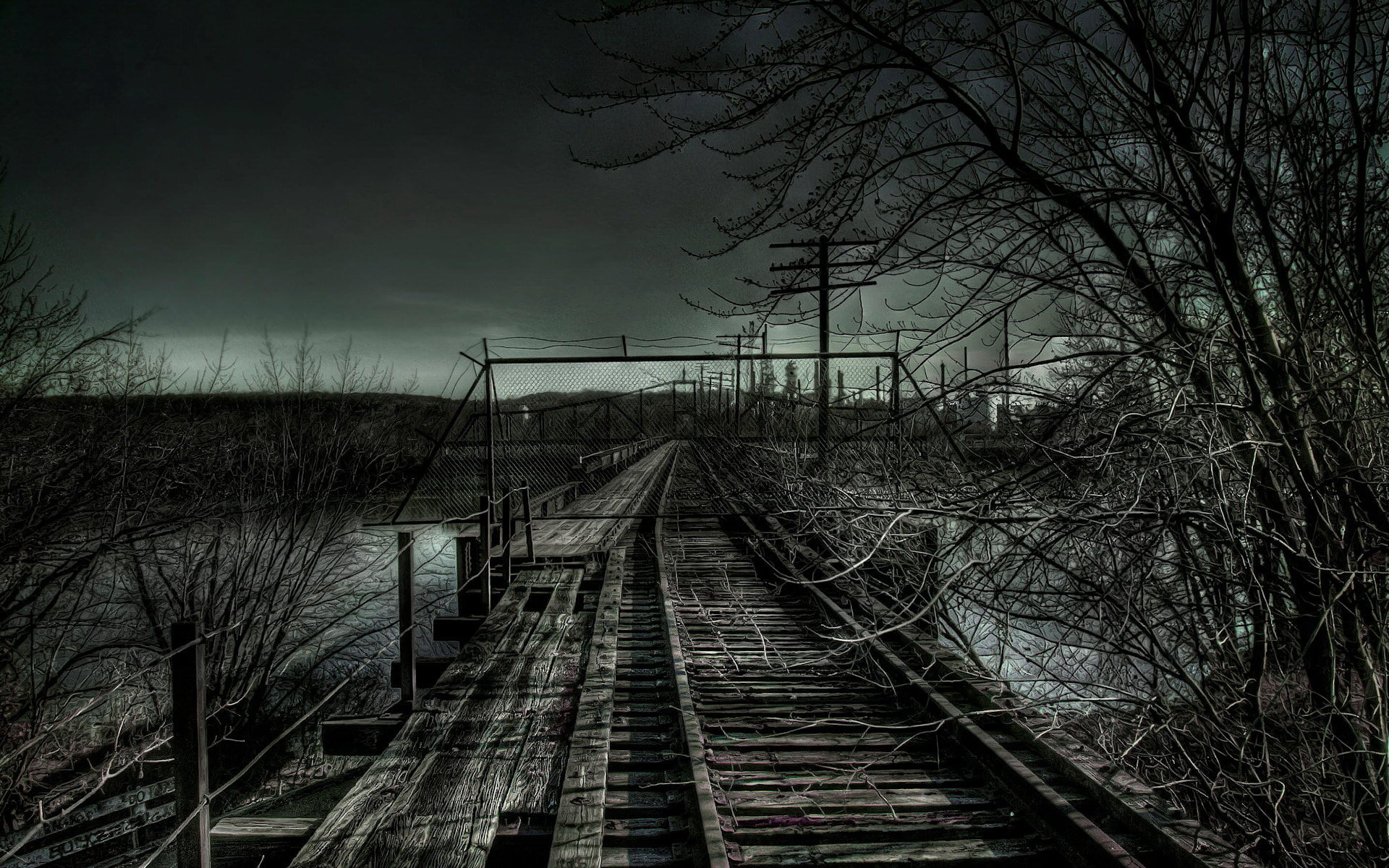 Dark, 1080P, Man Made, Railroad, Chernobyl, HD Wallpaper