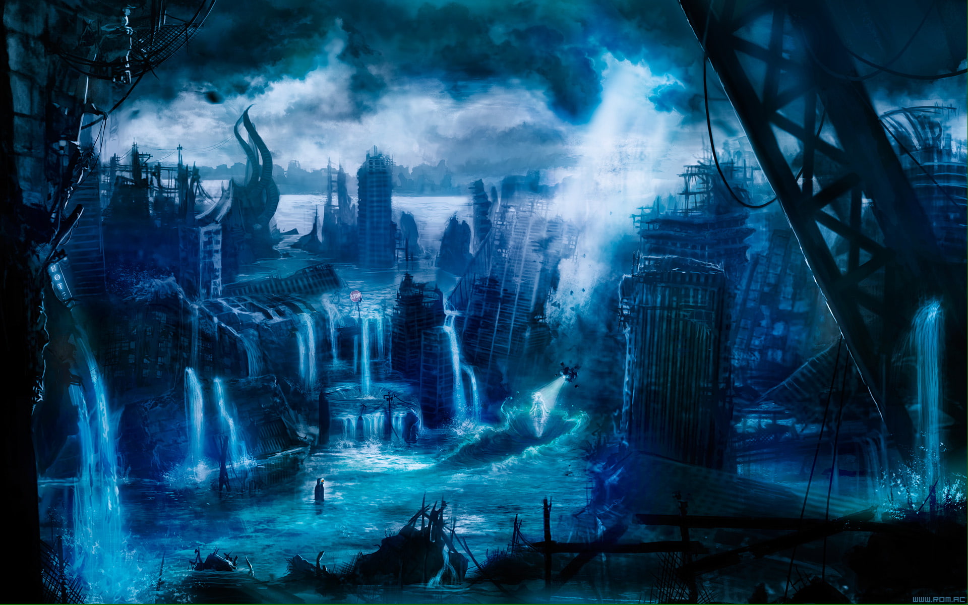 apocalyptic, mask, fiction, 1080P, science, romantically, technics, futuristic, dark, comic, sci-fi, gasmask, creepy, scary, horror, gas, HD Wallpaper