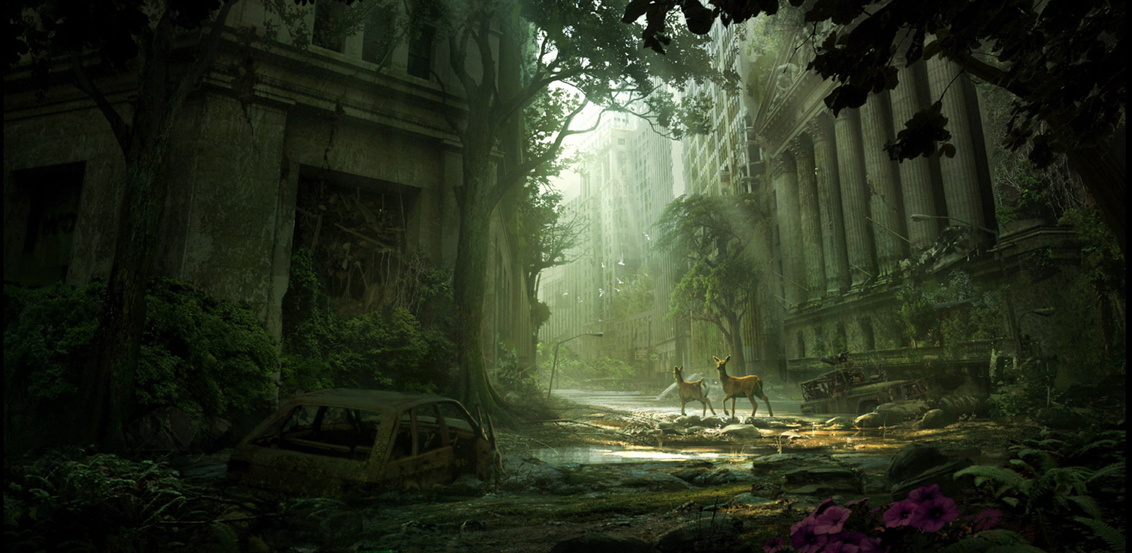pustosh, the end of the world, NEW YORK, art, SEPTEMBER 19, the city, 1080P, HD Wallpaper