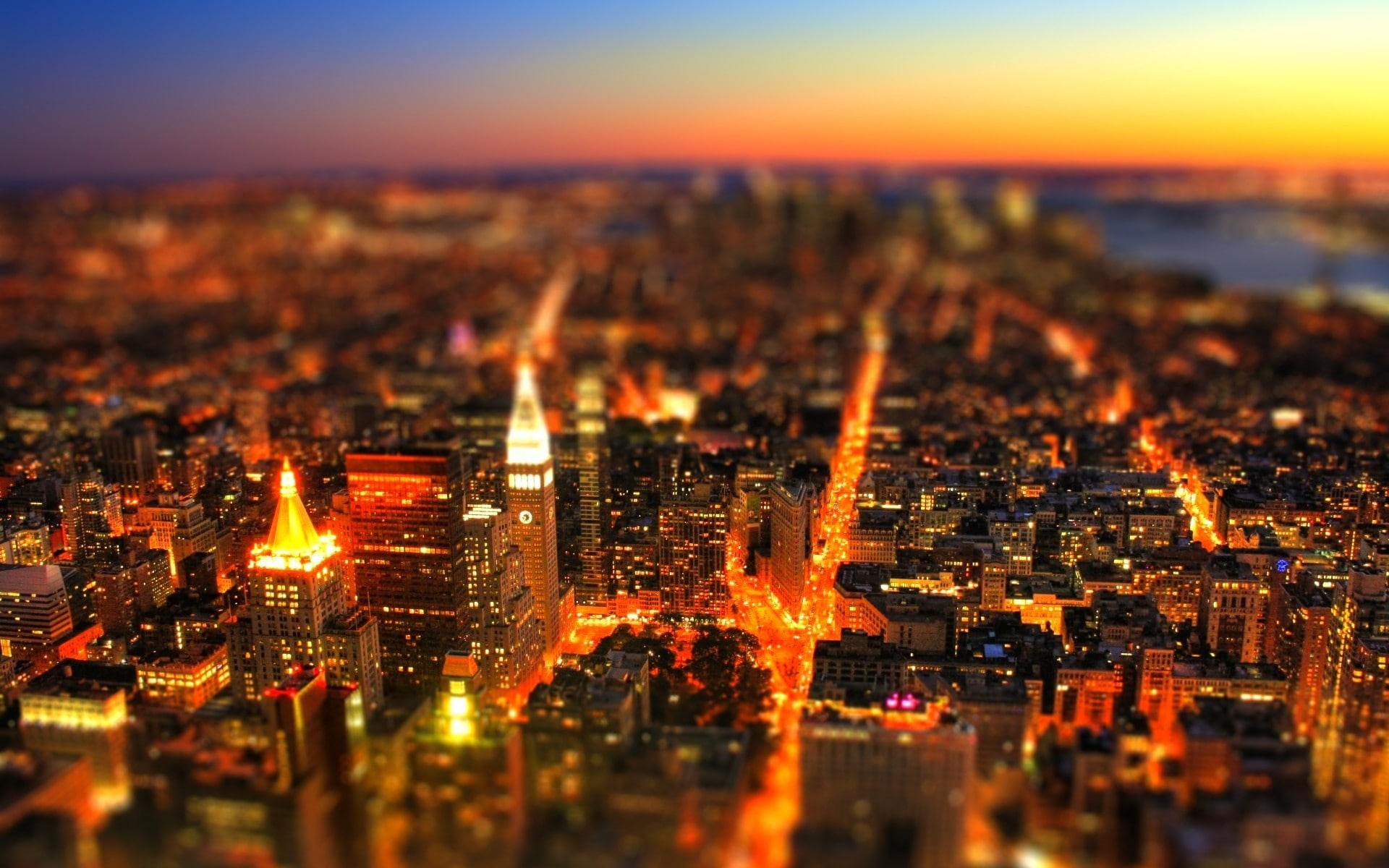 1080P, tilt-shift, cityscapes, hd, art, tiltshift, x, nature, HD Wallpaper
