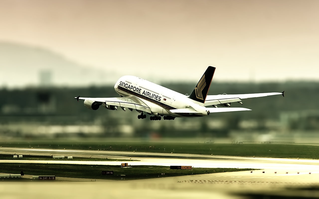 commercial, 720P, aircraft, aircrafts, art, x, tiltshift, tilt-shift, hd, HD Wallpaper