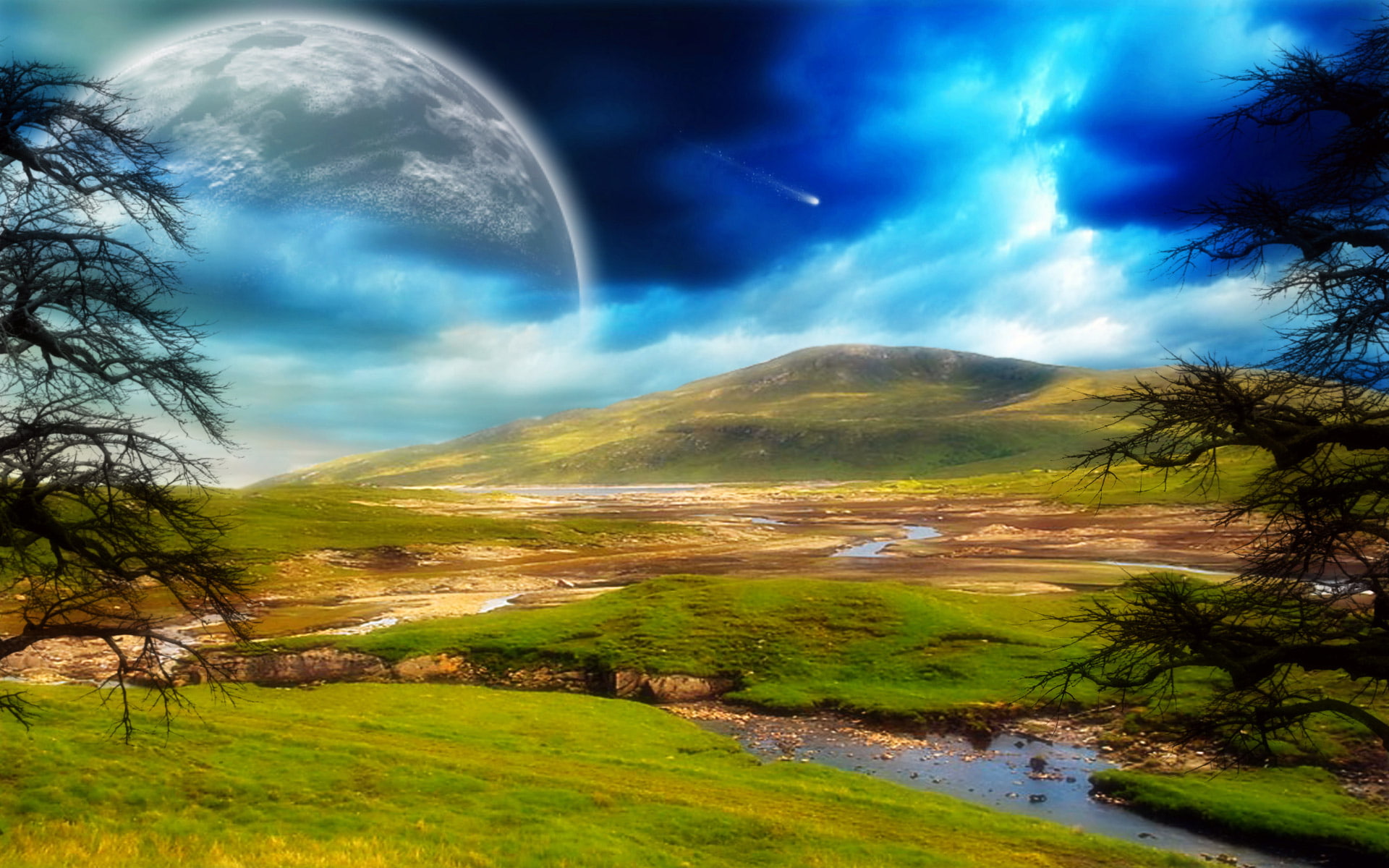 hd, dreamy, nature, calm, surrounding, fantasy, mother, photo, 1080P, HD Wallpaper