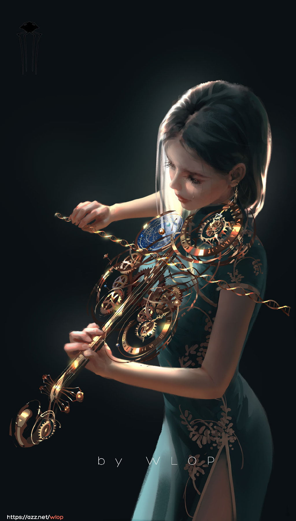 women, girl in armor, woman crying, WLOP, 720P, anime girls, 过期科技, fantasy girl, Phone HD Wallpaper