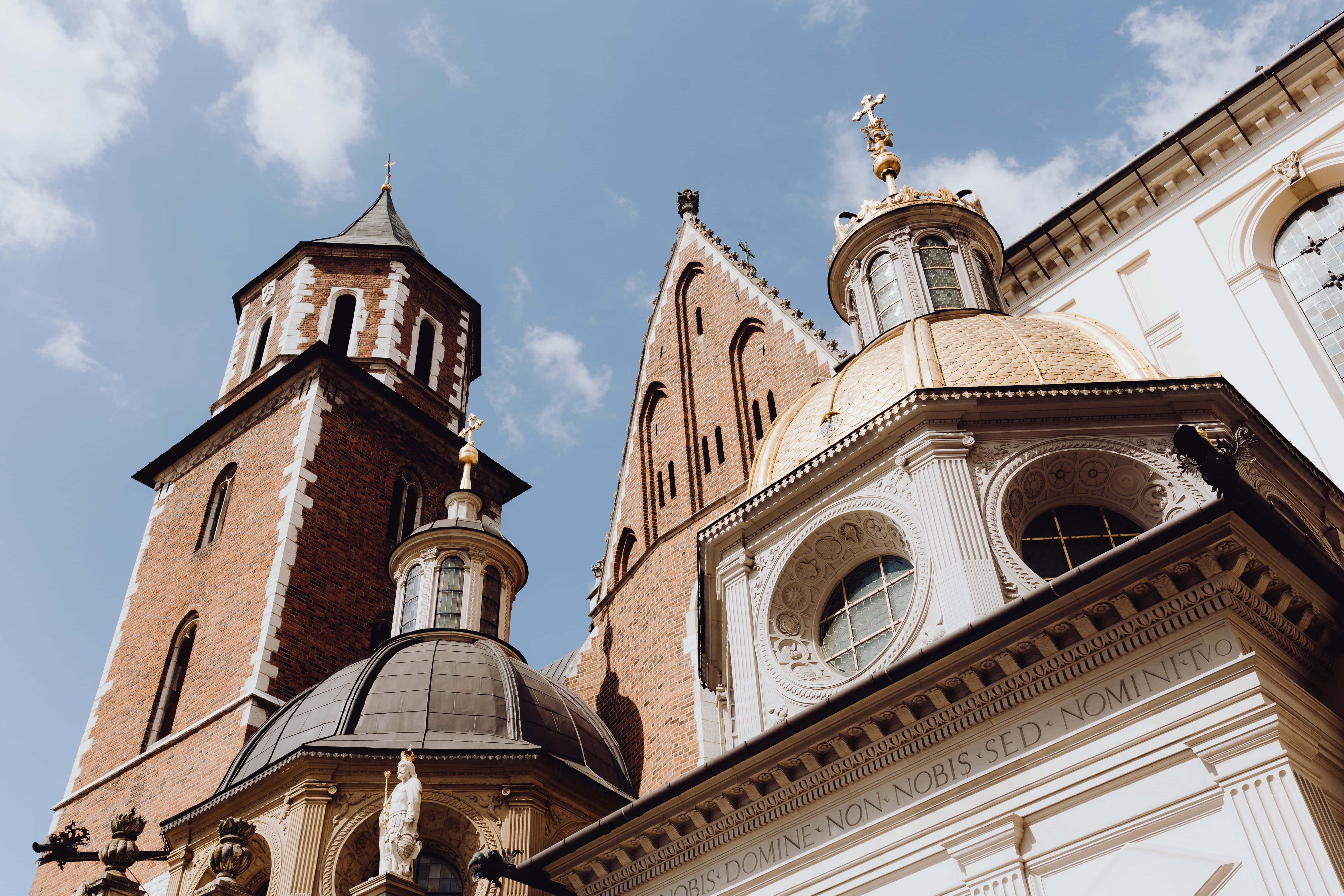 polska, magic, outdoors, place of worship, spire, first, religion, no people, nature, history, the past, karkow, city, low angle view, sky, town, Poland, HD Wallpaper