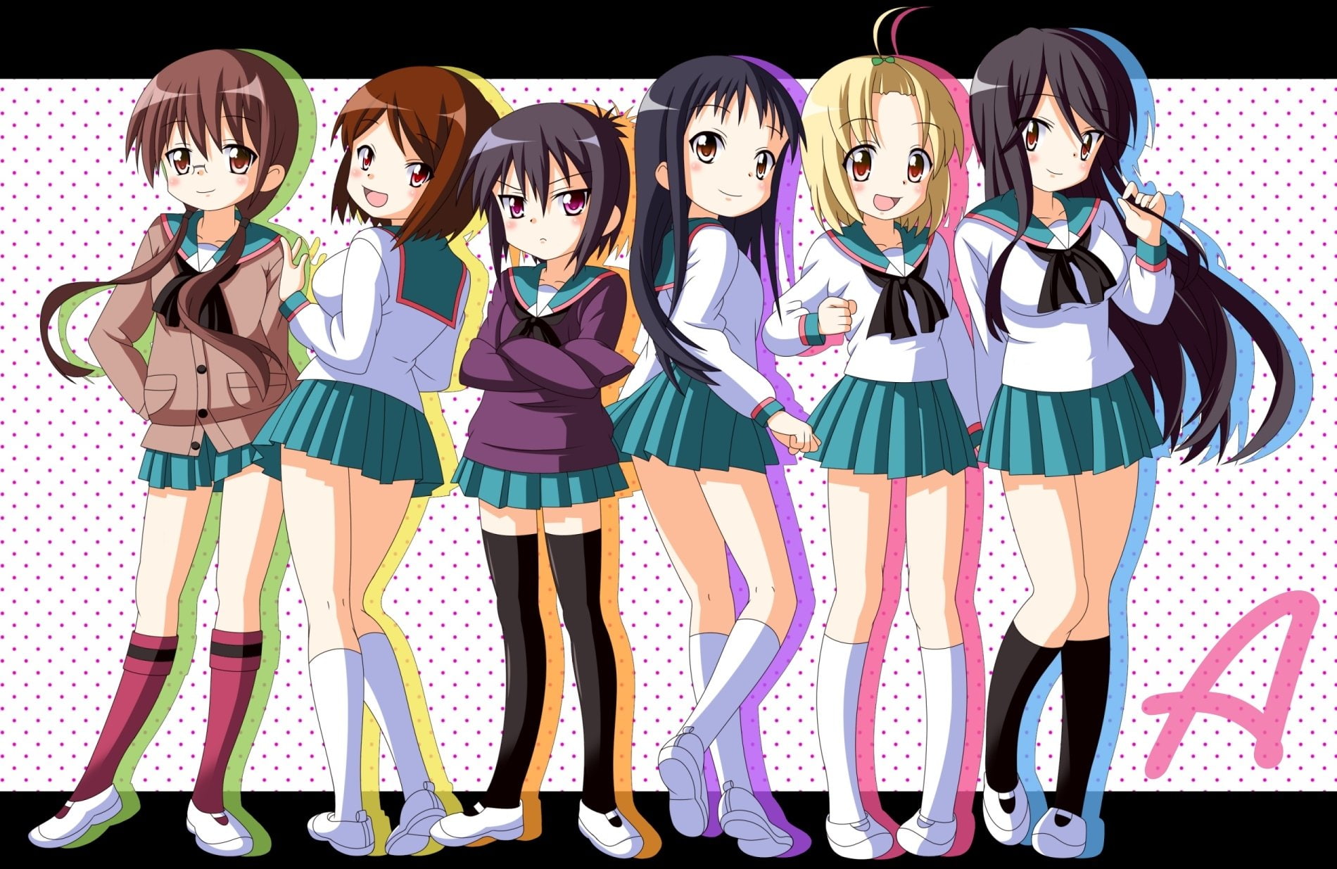 Yuuko Nishi, Nagisa Tennouji, 720P, Anime, Miho Noyama, Run Momoki, Tooru Ichii, Yutaka Imai, A Channel, HD Wallpaper