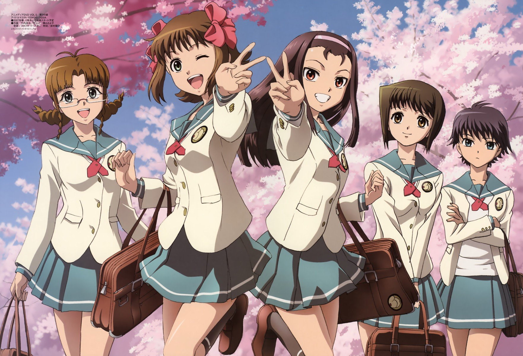hagiwara, ritsuko, haruka, anime, minase, kikuchi, amami, iori, akizuki, 720P, yukiho, makoto, HD Wallpaper