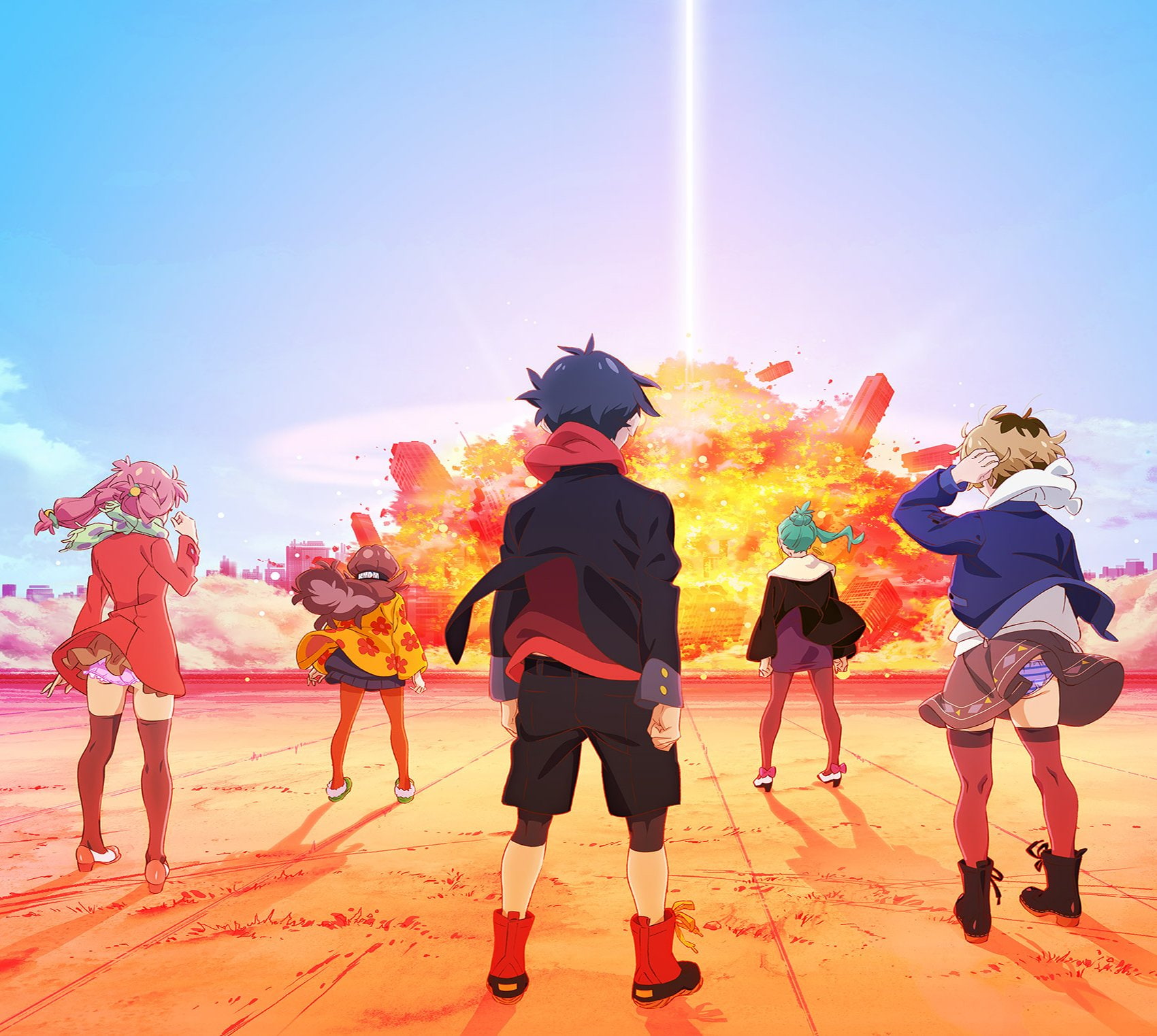 Rabura Chichibu, Ito Hikiotani, Meika Daihatsu, Punch Line, 720P, Mikatan Narugino, Anime, Yūta Iridatsu, HD Wallpaper
