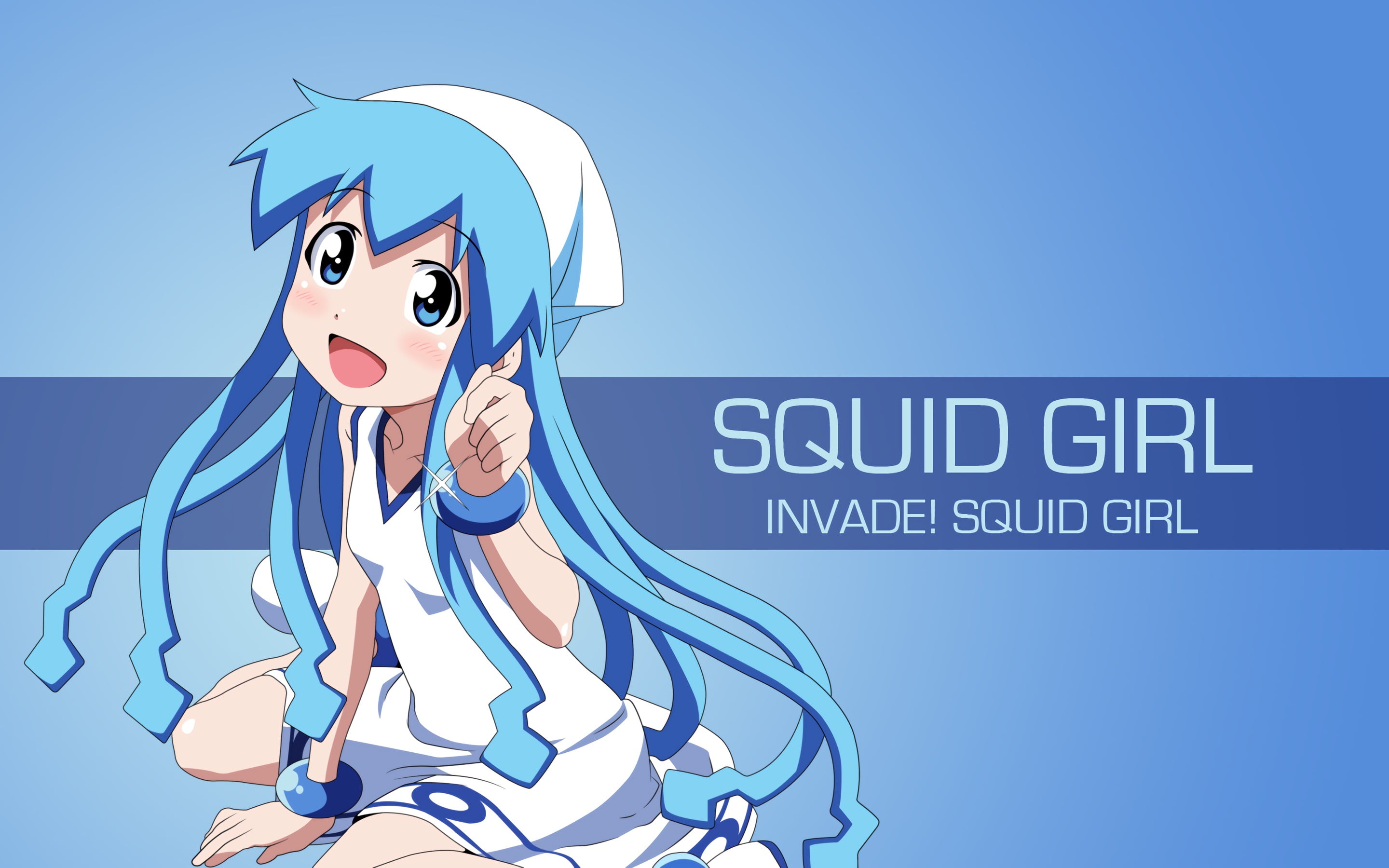 women, blue hair, emotion, communication, mouth open, blue eyes, cartoon, anime girls, representation, sky, standing, young adult, technology, copy space, HD Wallpaper