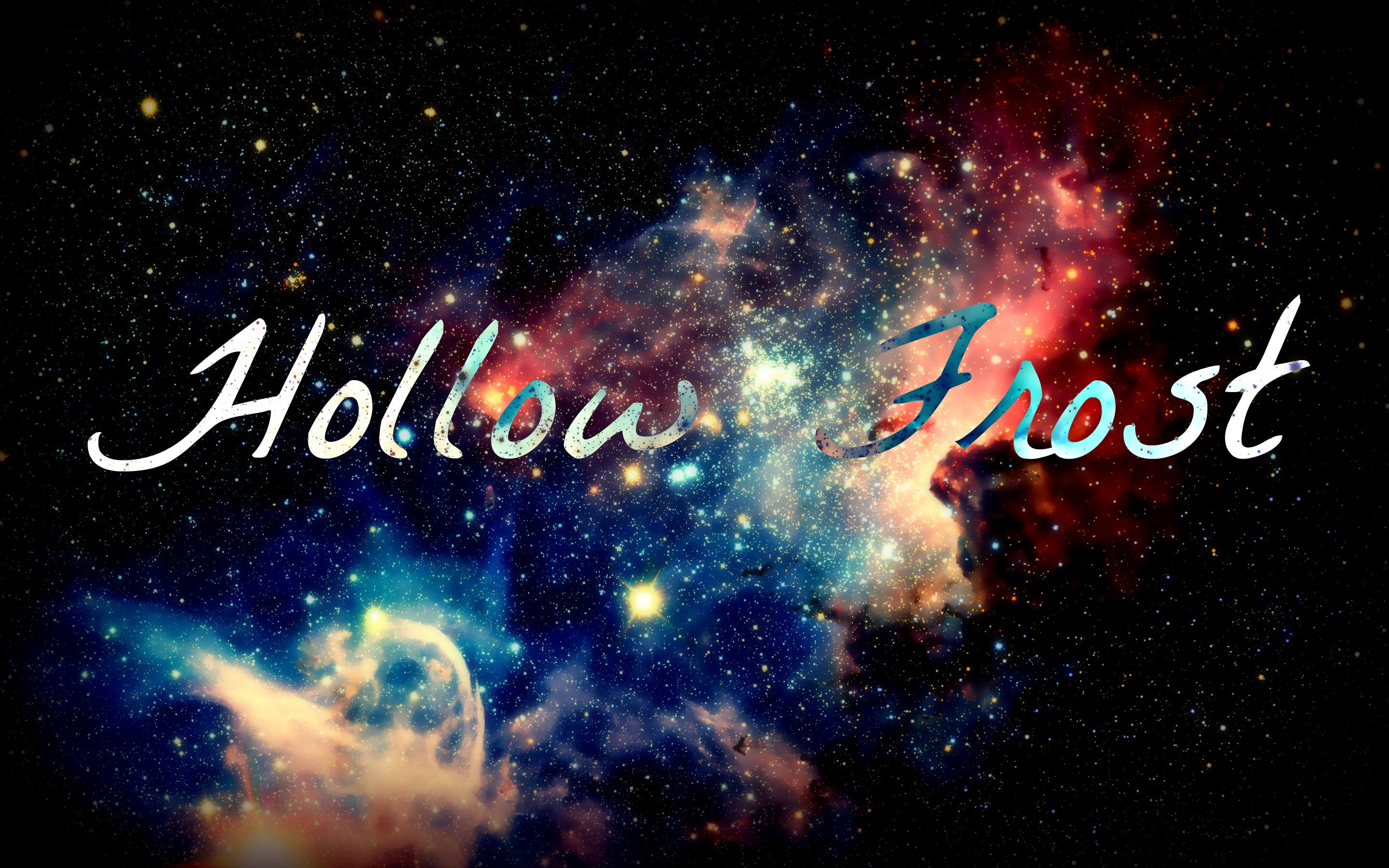abstract, multi colored, star - space, glowing, blue, black, 2K, red, motion, communication, western script, nature, stars, message, outdoors, nebula, HD Wallpaper