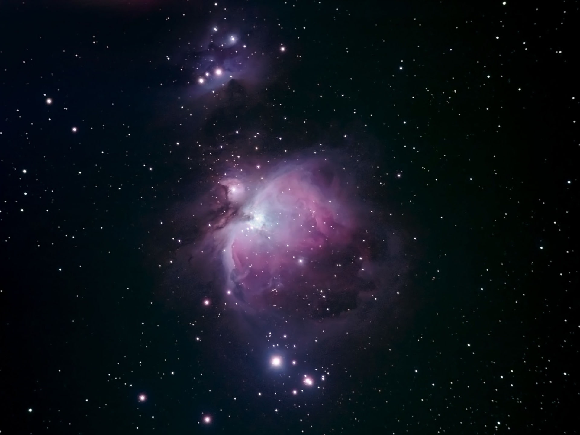 night, white, scenics - nature, beauty in nature, 1080P, pink, purple, space, space exploration, satellite view, constellation, galaxy, star - space, HD Wallpaper
