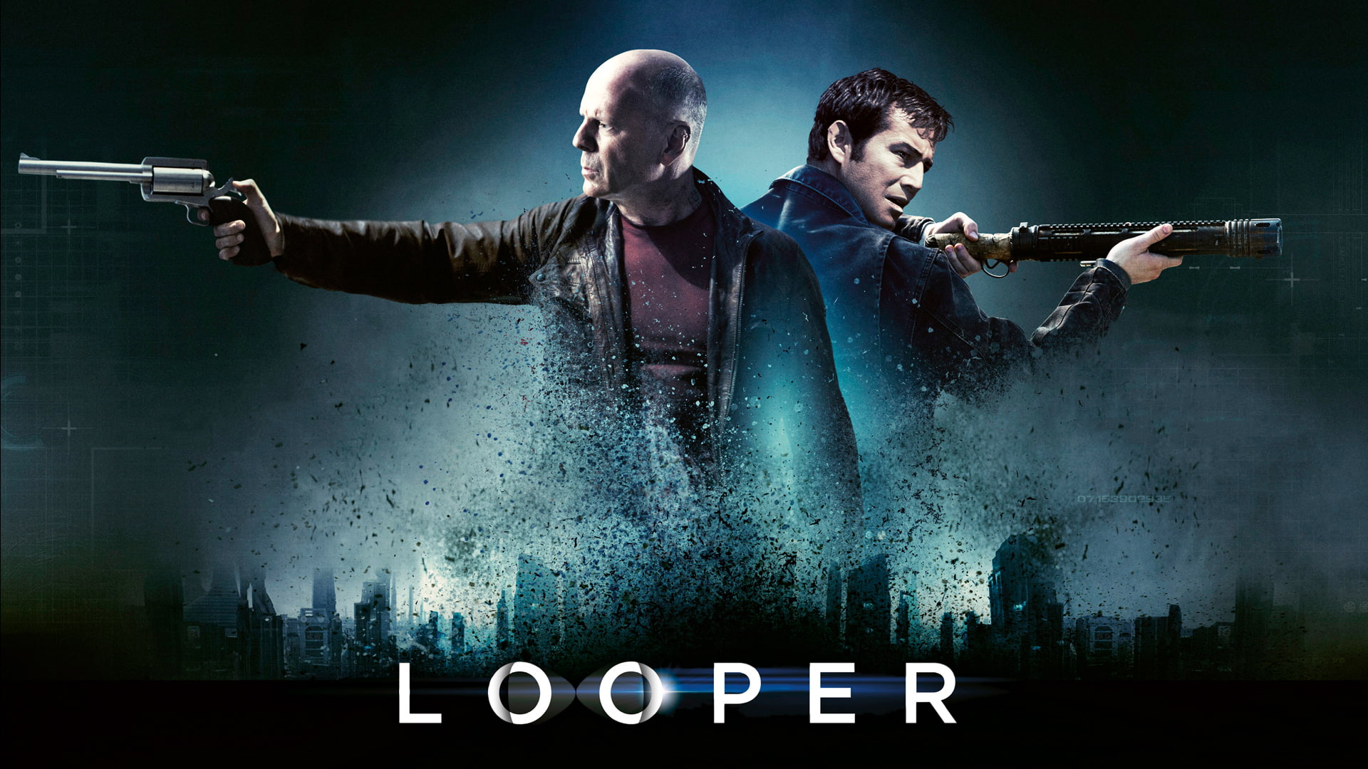 handgun, levitt, revolver, joseph, bruce, cities, looper, 1080P, willis, gordon, HD Wallpaper