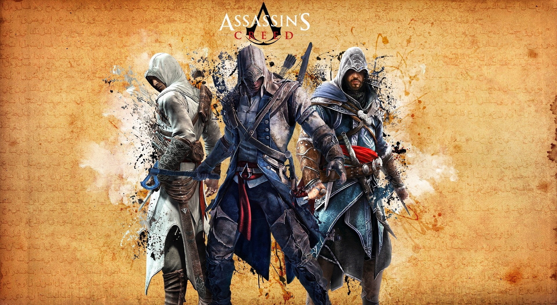 assassins creed iii, 1080P, assassins creed 3, wall - building feature, building exterior, representation, s, male likeness, statue, real people, people, HD Wallpaper