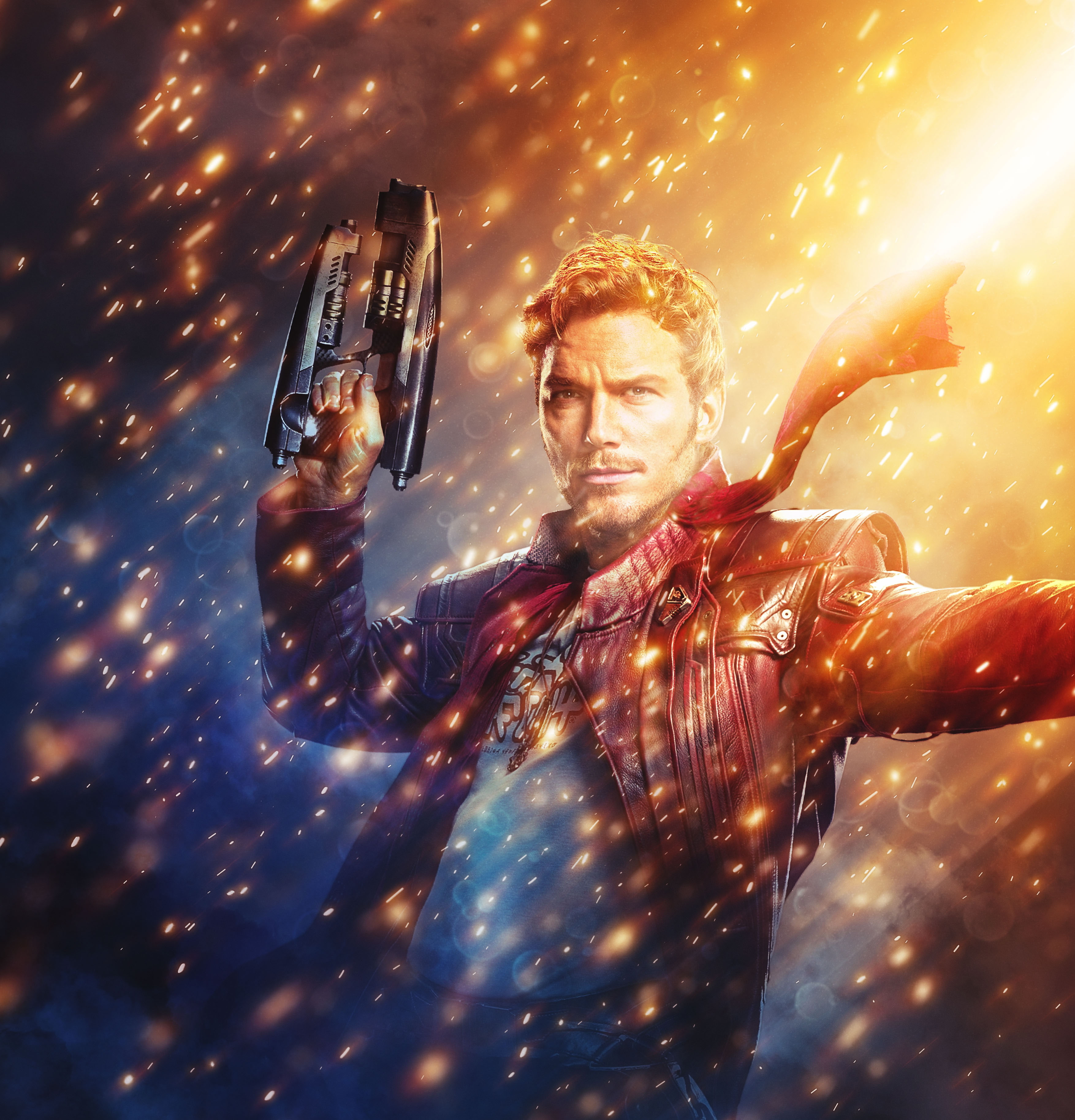 Chris Pratt, 2K, Star-Lord, 4K, Phone HD Wallpaper