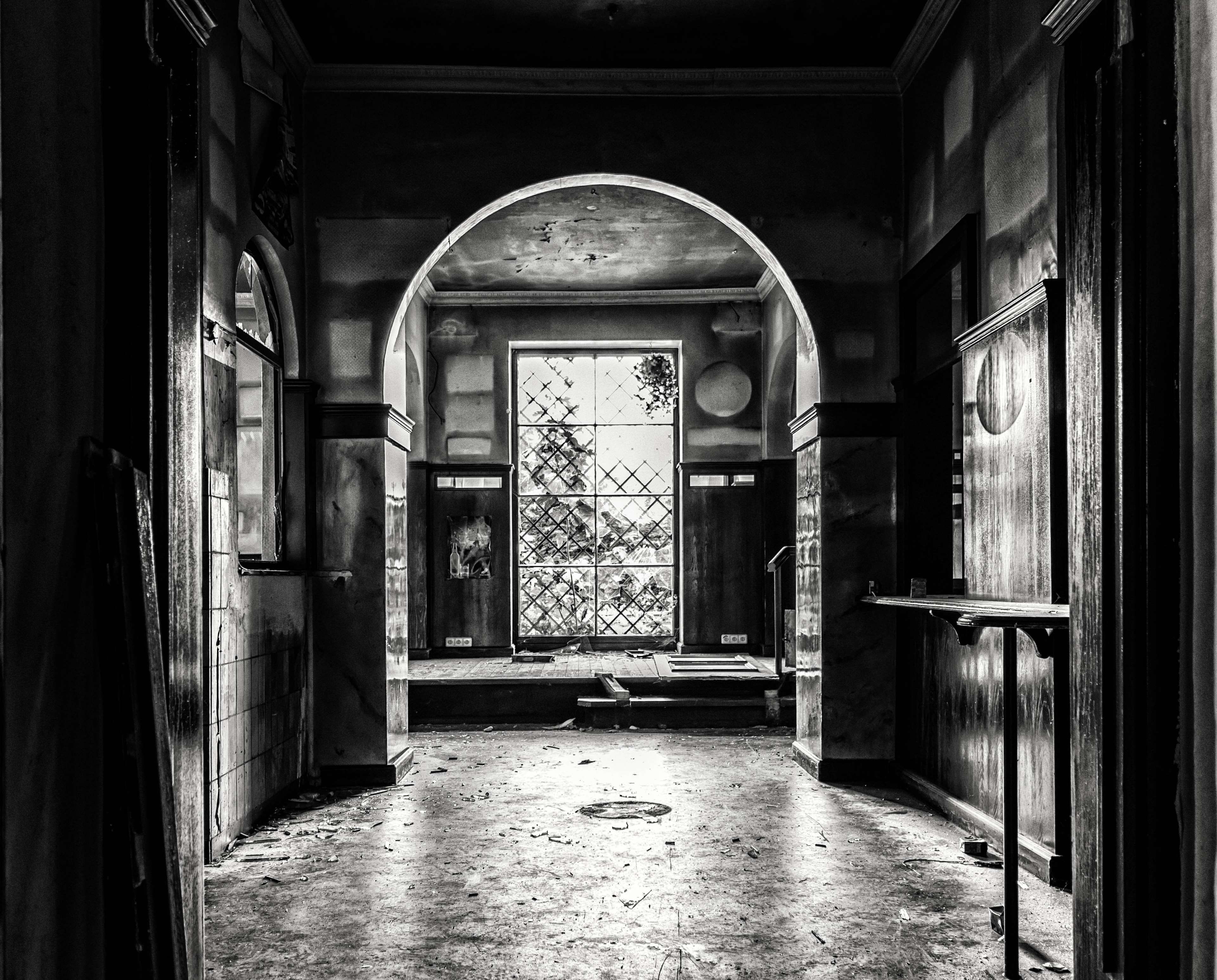 decline, abandoned, history, flooring, corridor, entrance, direction, no people, lost places, old, 4K, built structure, old building, underground, decay, HD Wallpaper