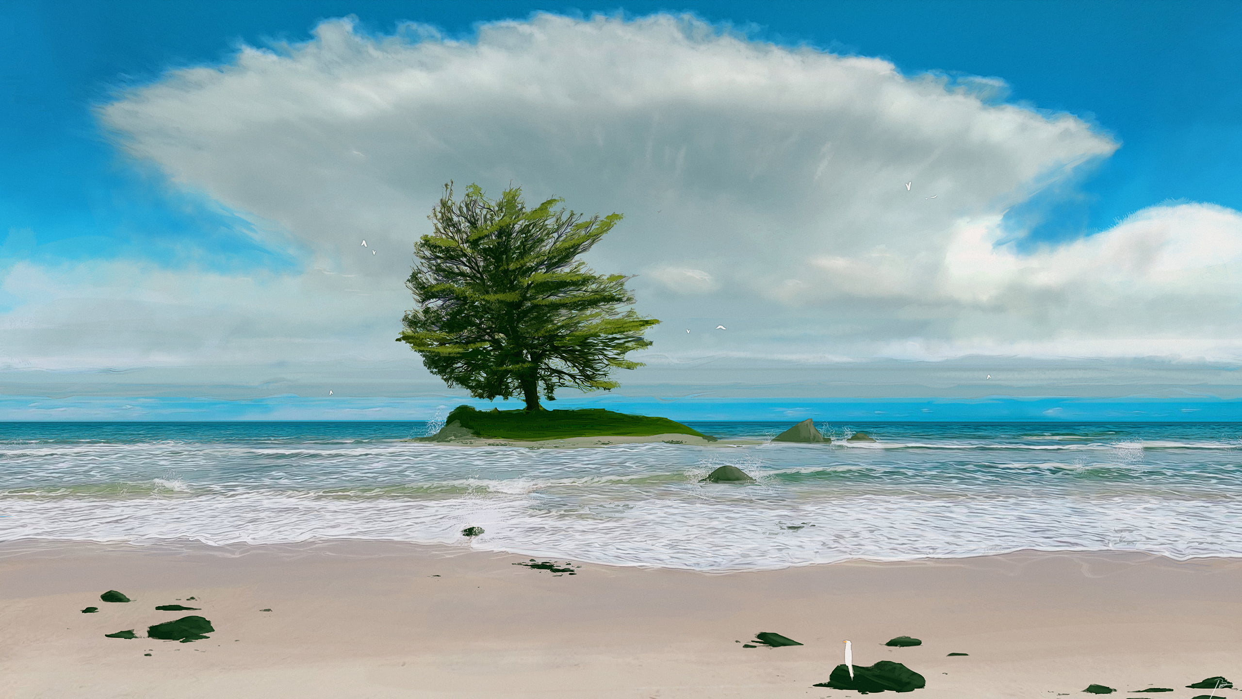 digital painting, JoeyJazz, 2K, nature, HD Wallpaper