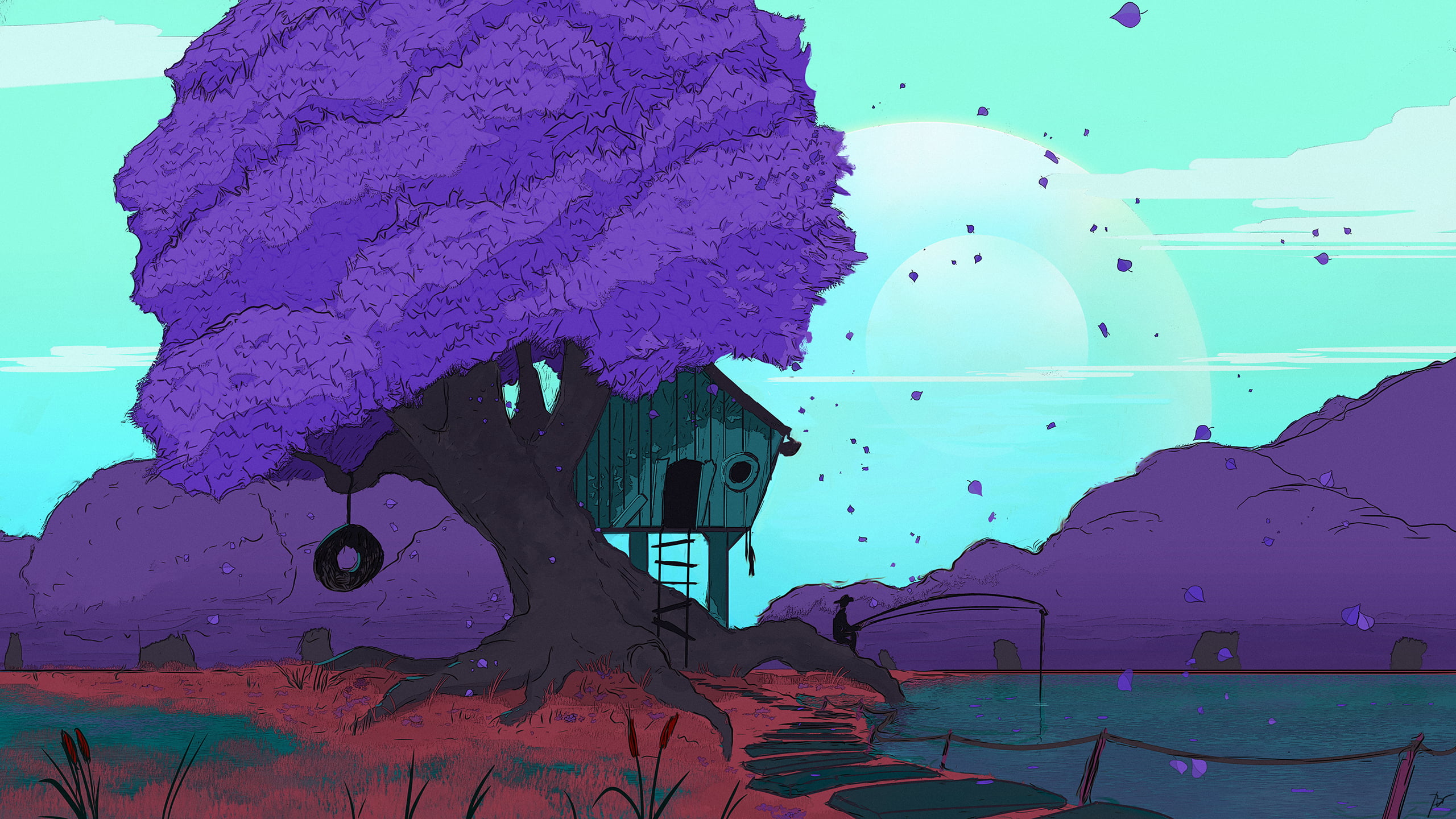 digital art, JoeyJazz, 2K, nature, HD Wallpaper
