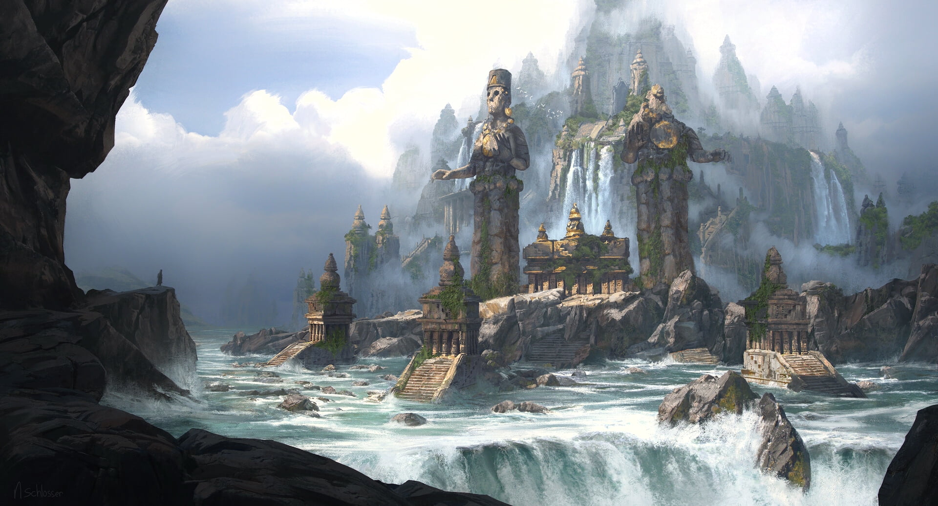Atlantis, Niek Schlosser, 1080P, HD Wallpaper