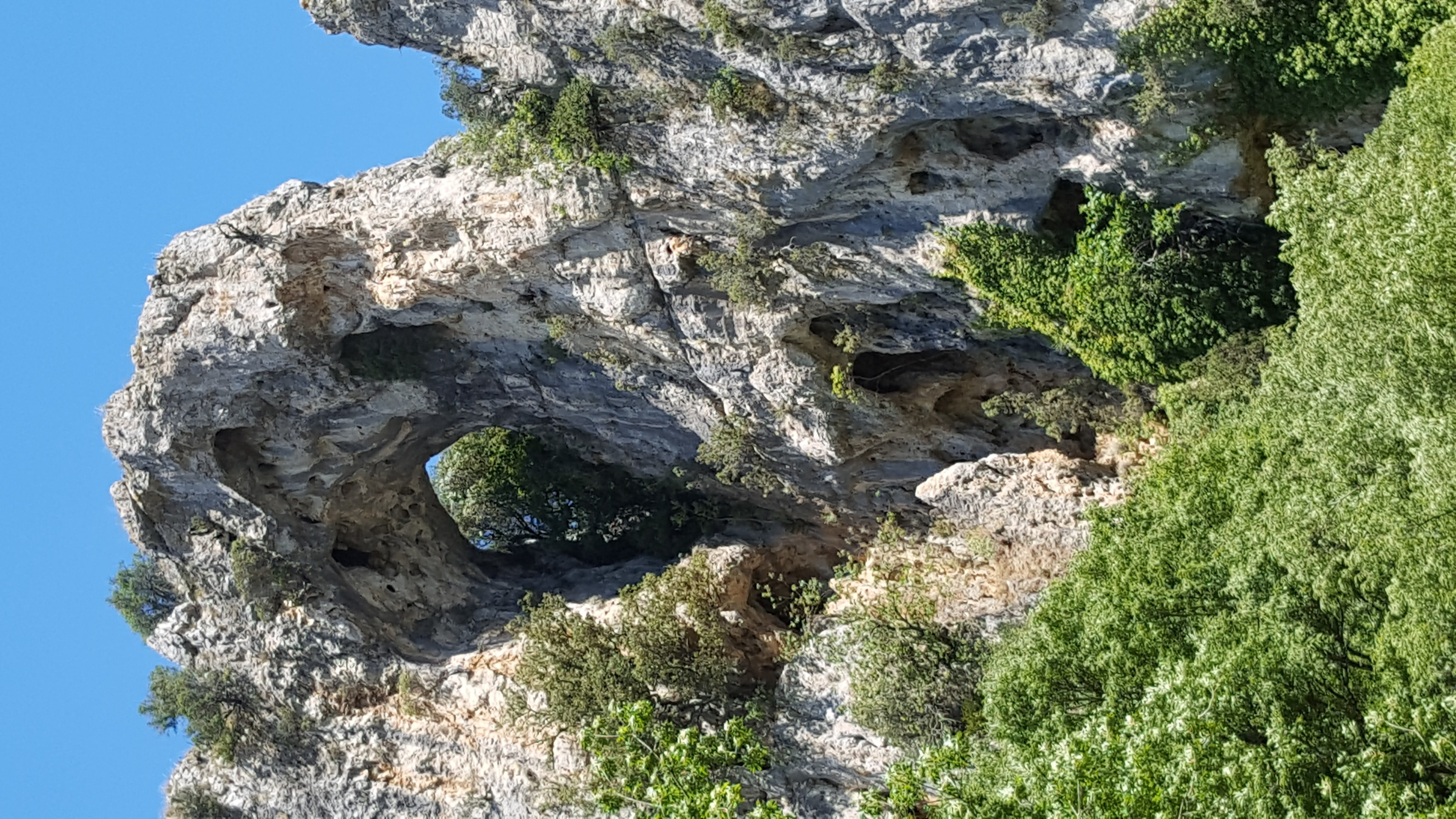 non-urban scene, day, france, tranquility, 5K, mountain, plant, no people, solid, pont darc, rock - object, geology, outdoors, physical geography, rocher, HD Wallpaper