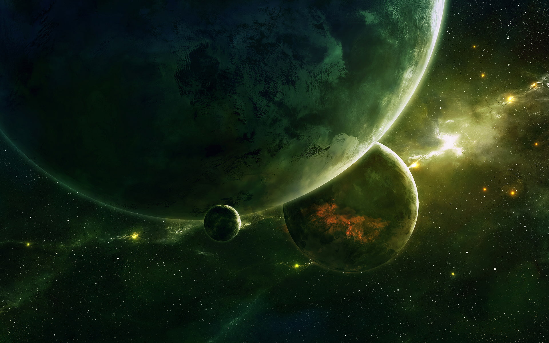 art, space, planet, qauz, 1080P, HD Wallpaper
