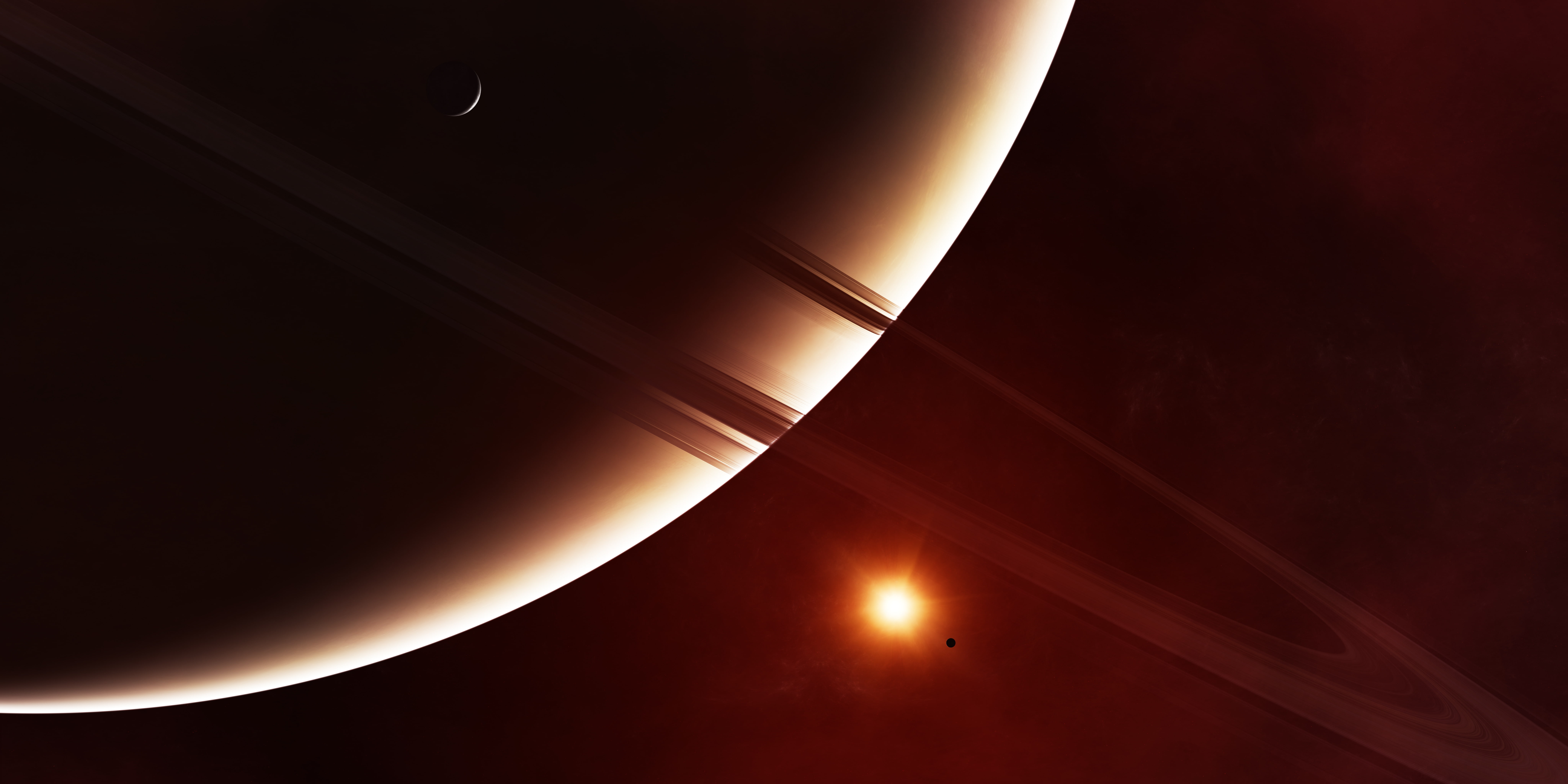 Saturn, Planets, 8K, Ring system, 4K, illustration, planet, brown, 8K, HD Wallpaper