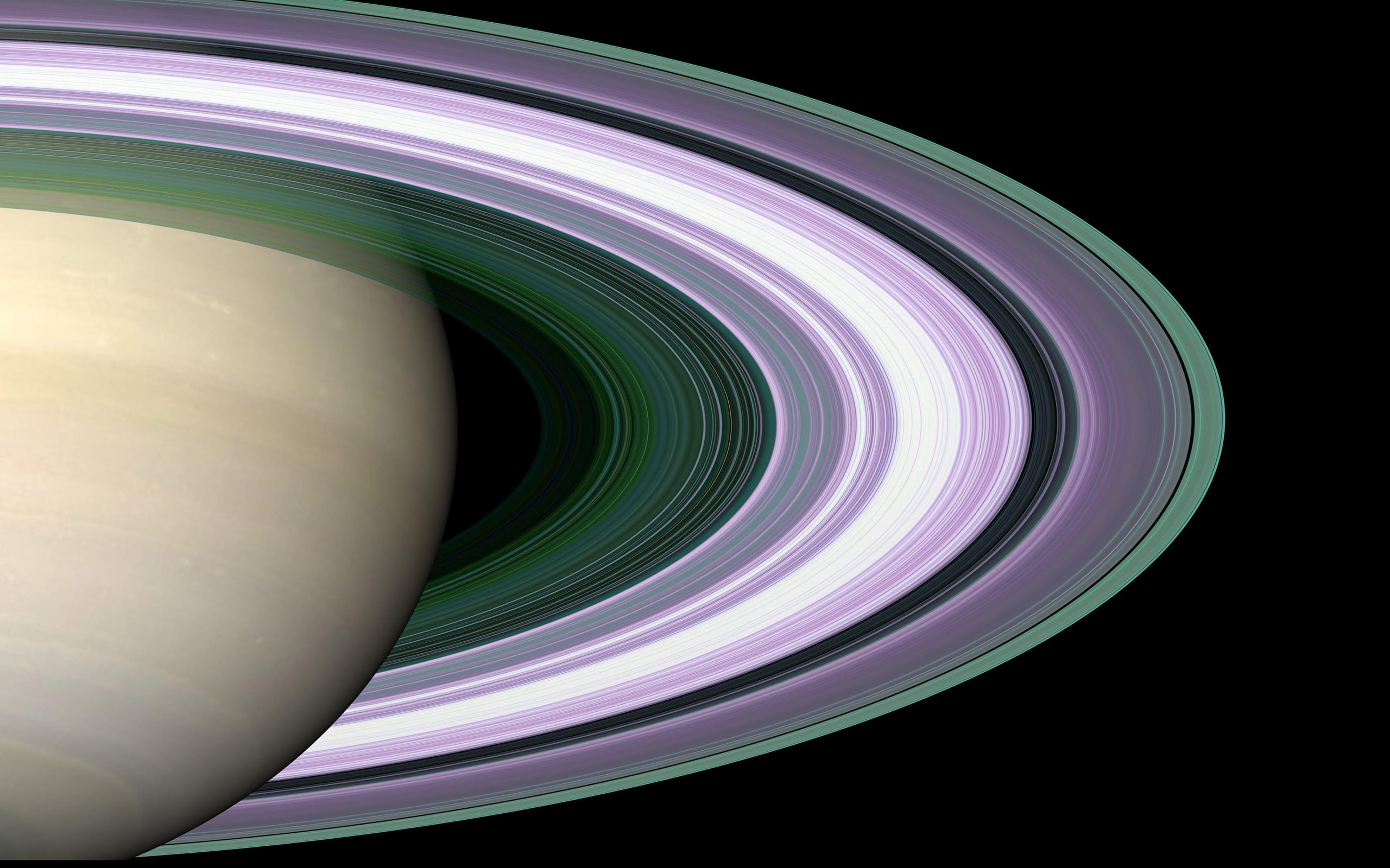 rings, unraveling, saturns, 2K, HD Wallpaper