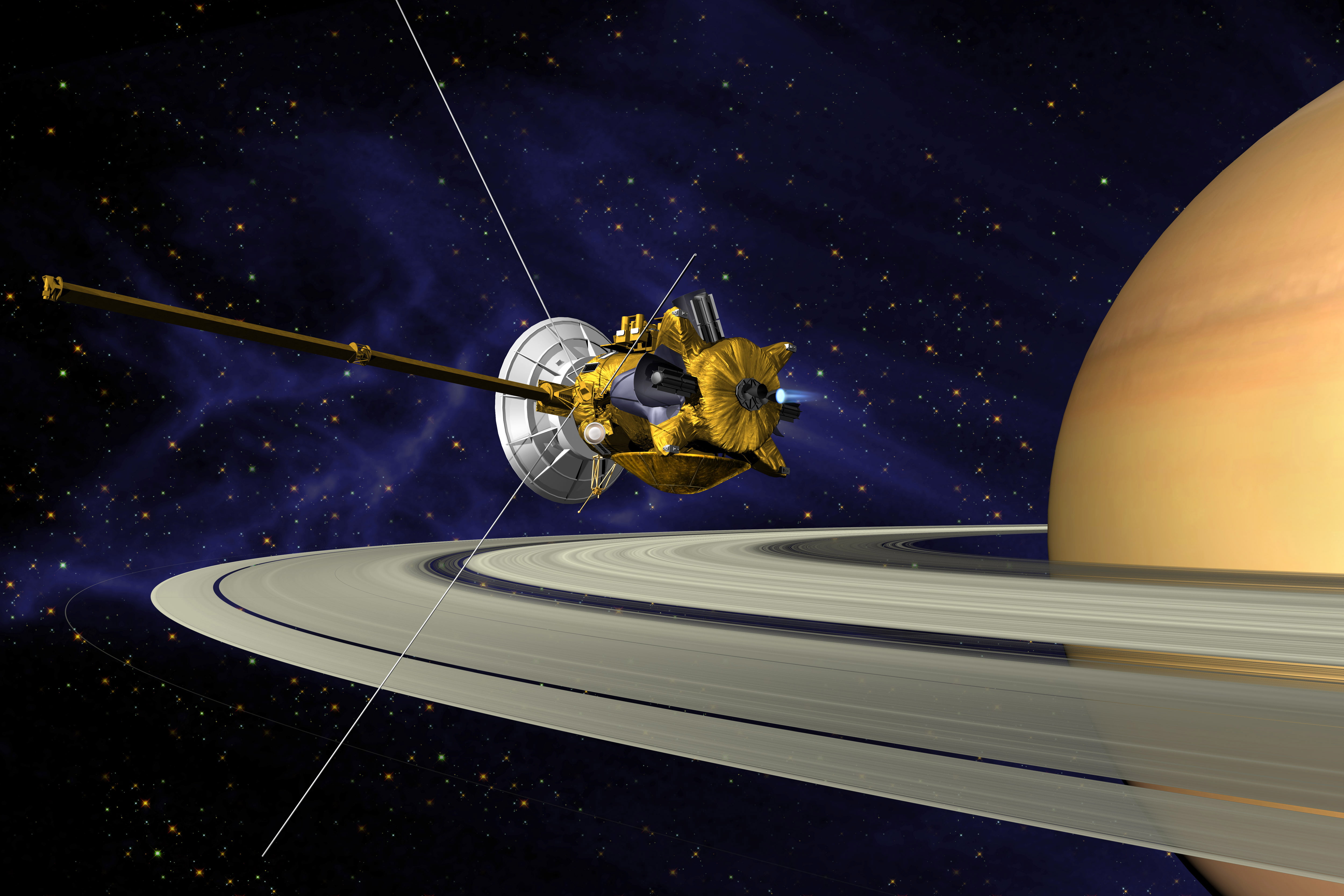 transportation, space exploration, astronomy, s, aerospace industry, connection, 4K, cable, solar system, saturn, communication, flyby, no people, rings, HD Wallpaper