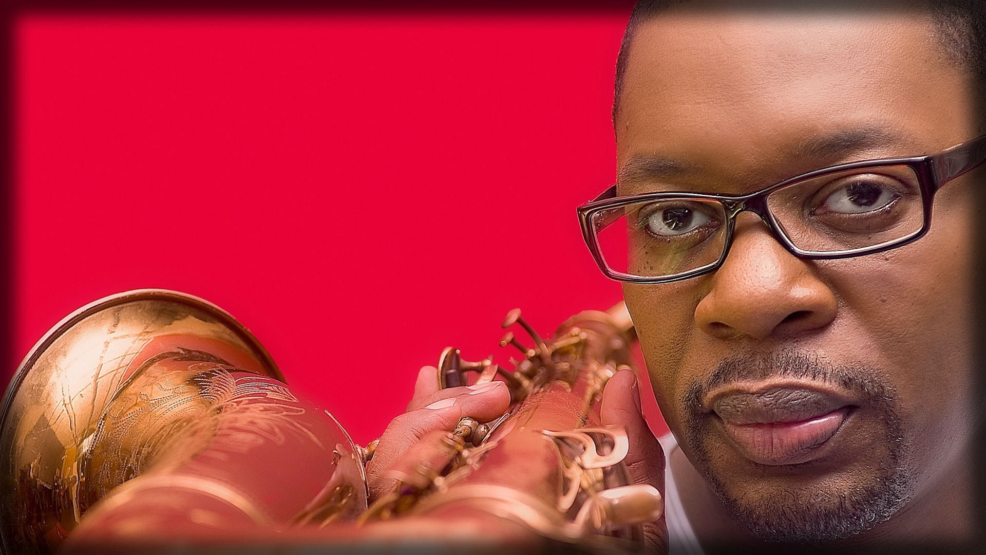 jazz Music, saxophone, s, ravi coltrane, close-up, orchestra, indoors, classical Music, eyeglasses, portrait, sheet Music, musician, headshot, body part, HD Wallpaper
