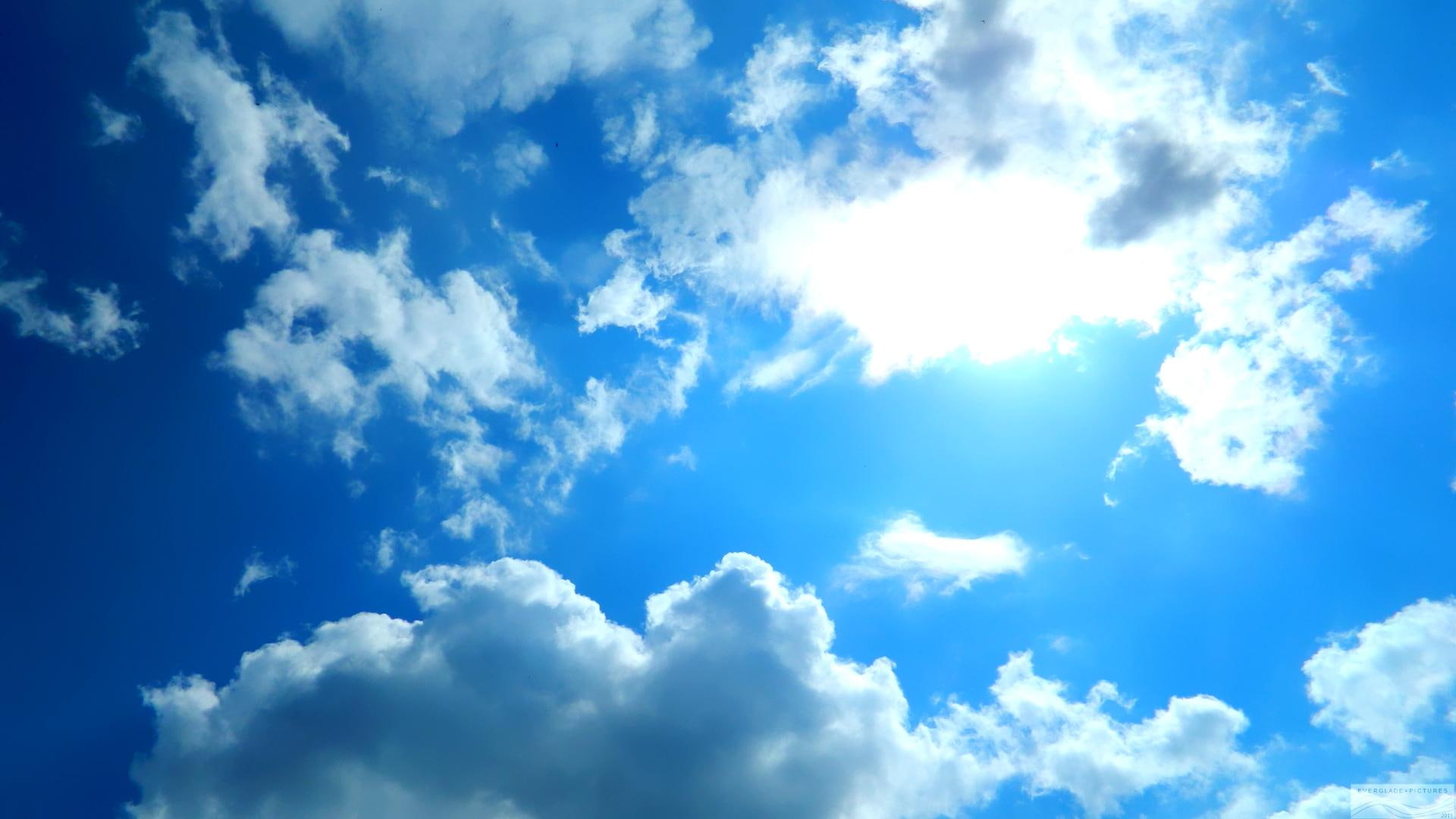 sunlight, 1080P, sky, wonderful, amazing, nature, pretty, heaven, beautiful, stunning, color, blue, HD Wallpaper