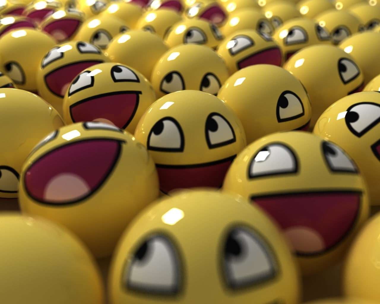 shape, 720P, toy, sphere, no people, car, ball, choice, number, red, in a row, humor, backgrounds, selective focus, full frame, still life, Memes, face, HD Wallpaper