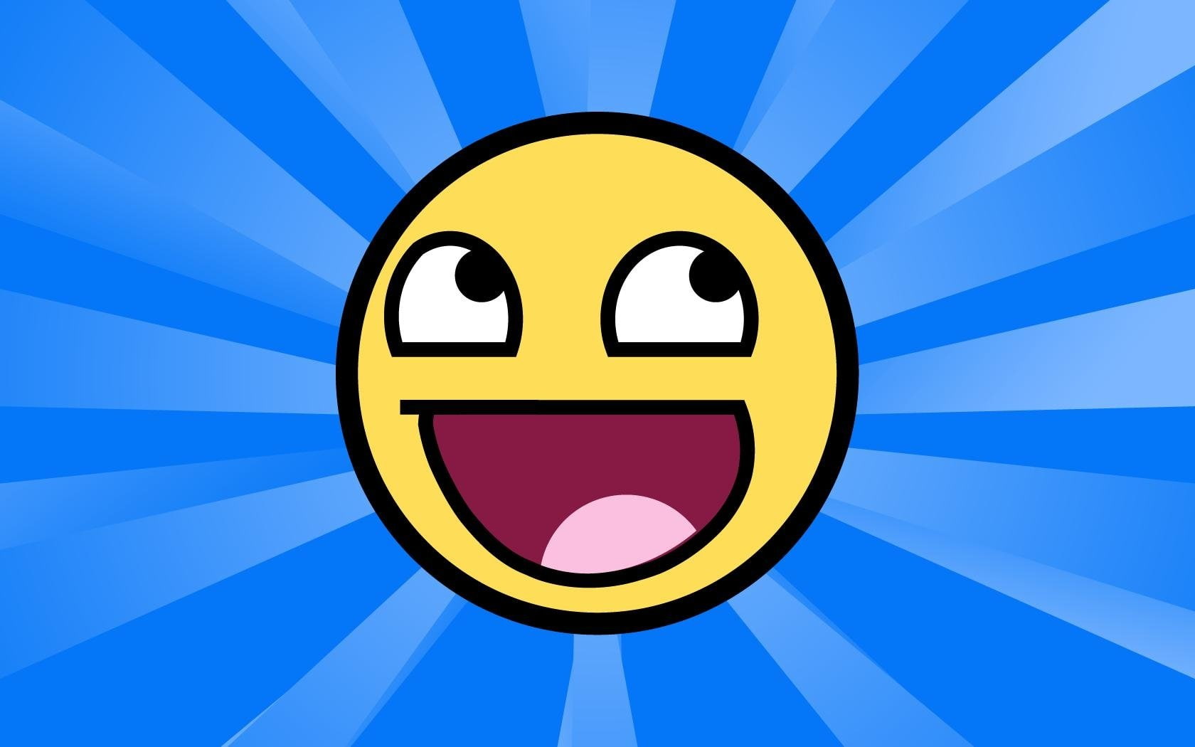 Emoji, Humor, illustration, 720P, Smiley, HD Wallpaper