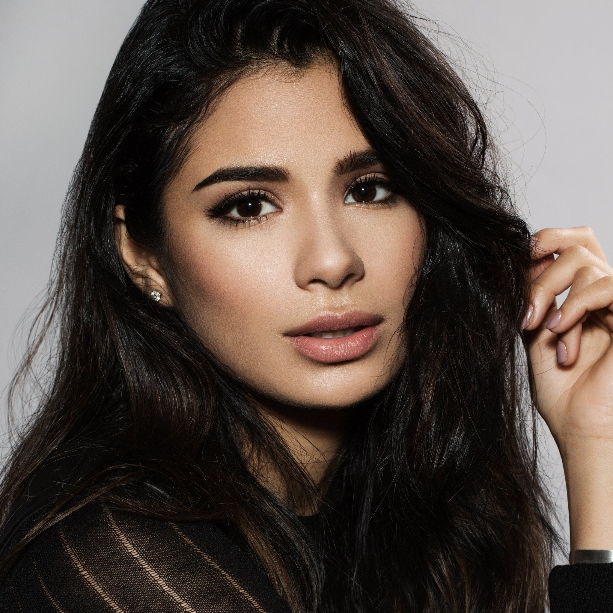 women, 1080P, actress, brunette, Diane Guerrero, Phone HD Wallpaper
