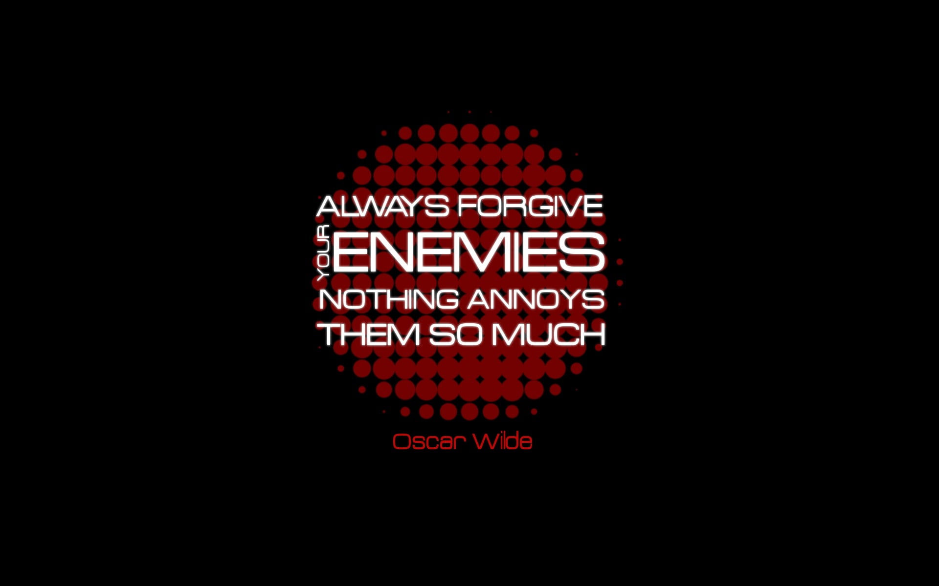 studio shot, neon, dark, technology, night, Wilde, Oscar, red, western script, copy space, black, texts, quotes, text, black background, 1080P, communication, HD Wallpaper