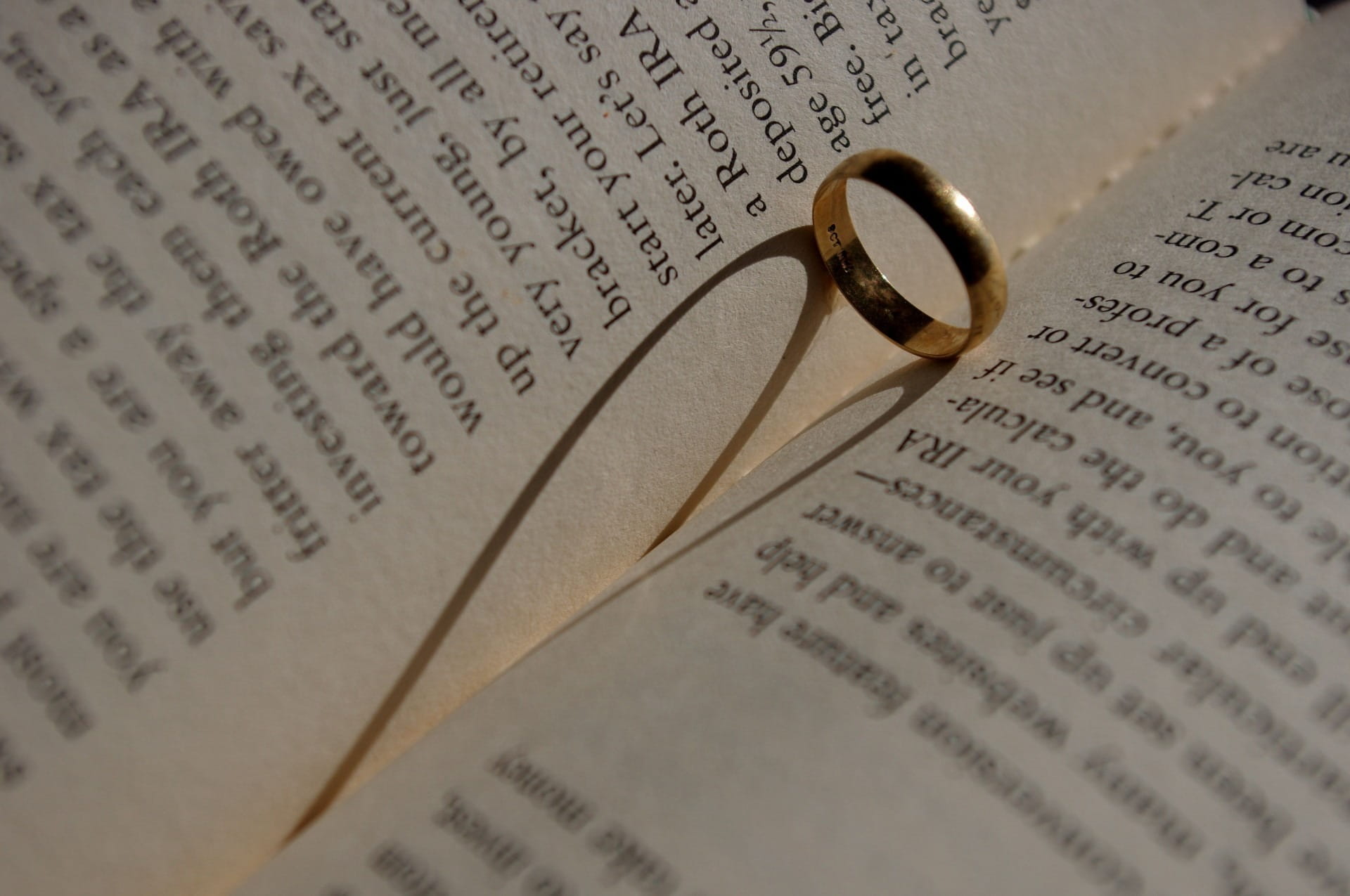 event, geek, selective focus, unity, bookworm, close-up, gold colored, love, communication, gold, soft focus, book, celebration, wedding, page, heart, poems, HD Wallpaper
