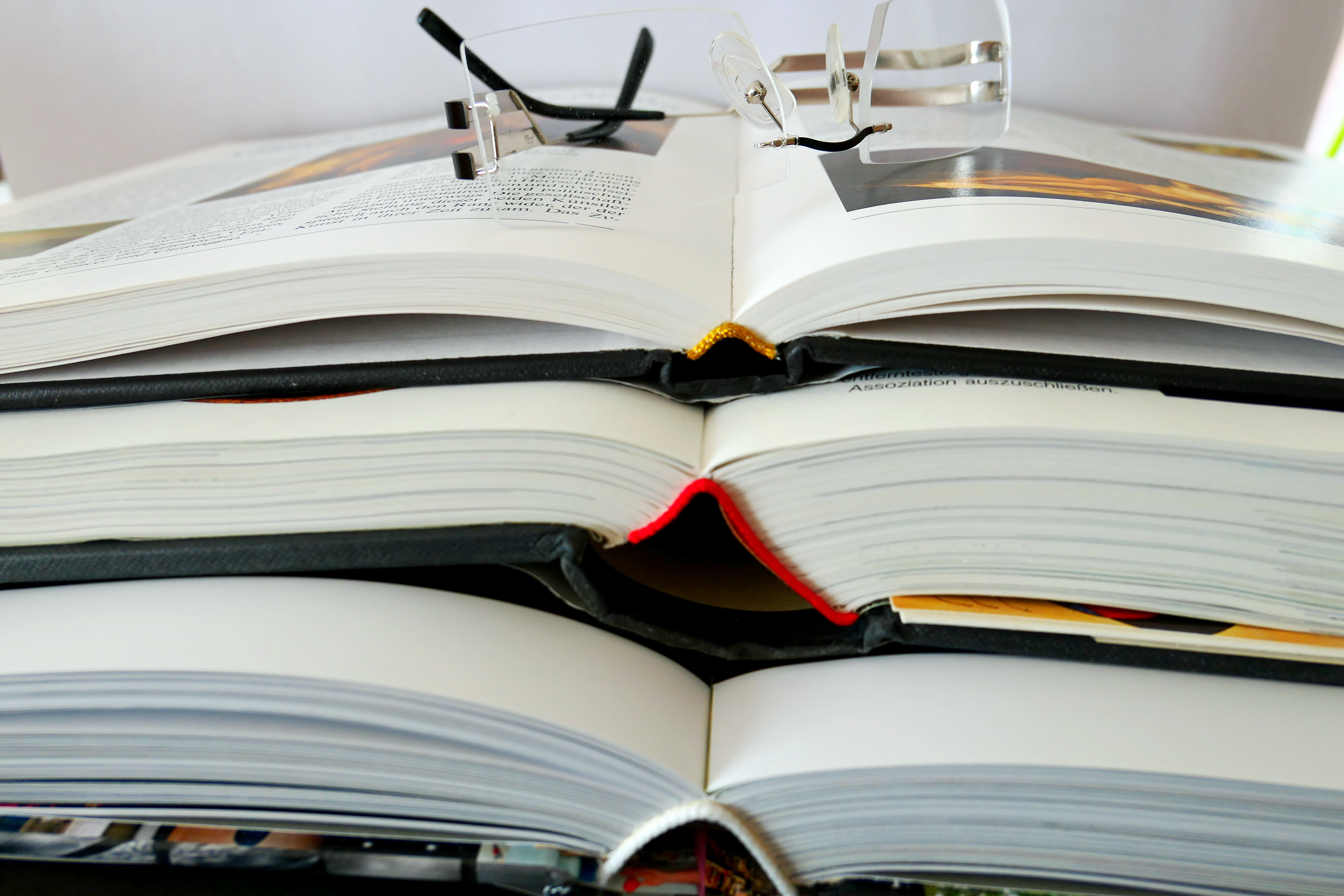 opened, book pages, large group of objects, indoors, books, page, learn, reading, group of objects, read, text, bound, still life, stacked, education, no people, HD Wallpaper