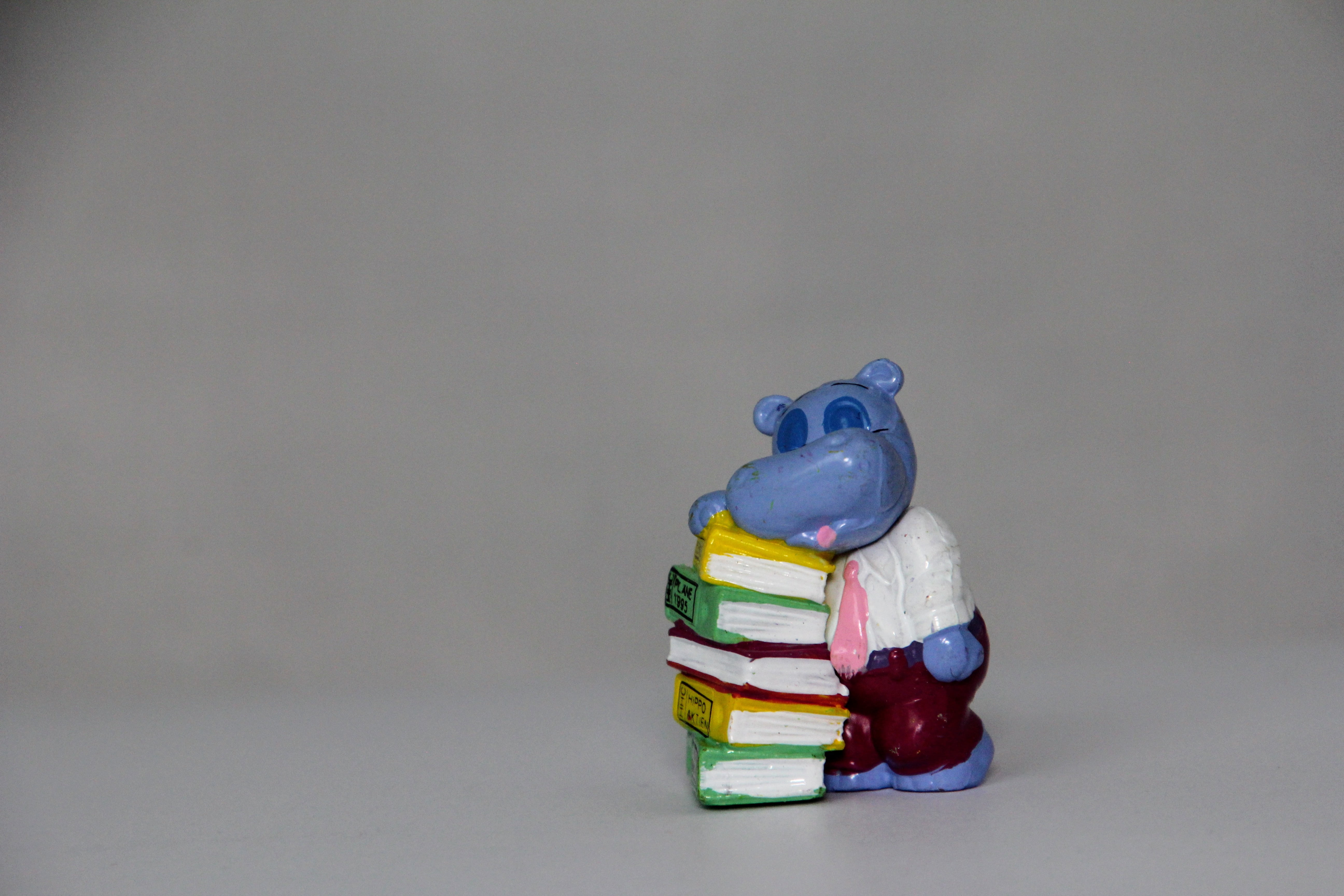 multi colored, stack, creativity, white, art and craft, still life, surface, business, books, 5K, no people, studio shot, animal representation, piggy bank, HD Wallpaper