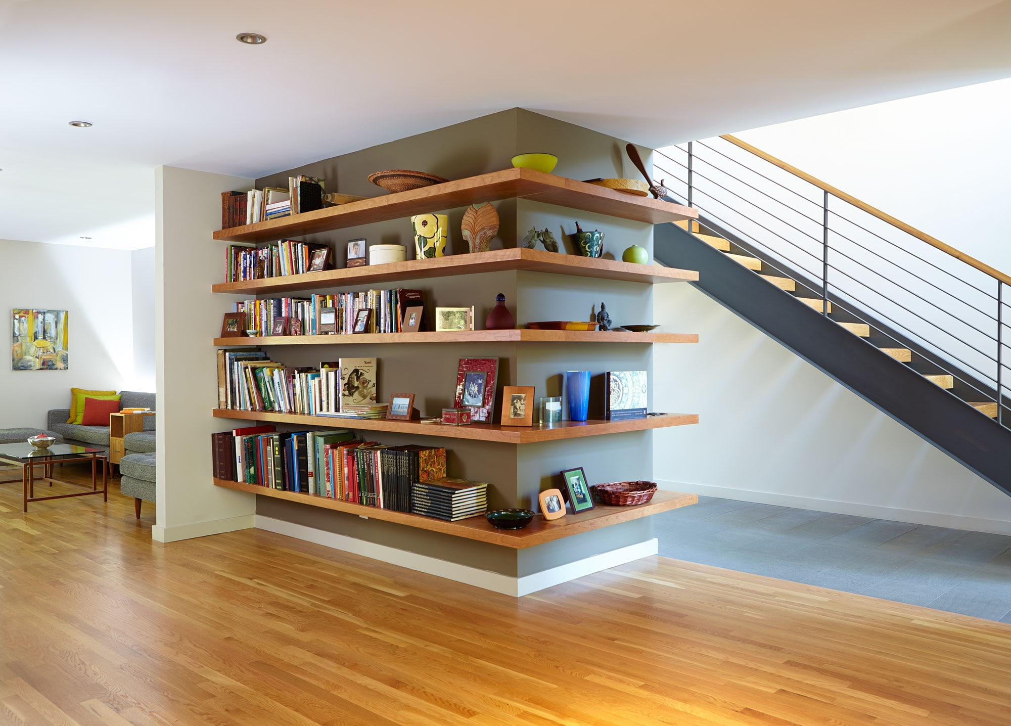 apartment, hardwood floor, no people, staircase, flooring, home interior, railing, education, publication, book, lifestyles, learning, 1080P, luxury, domestic room, HD Wallpaper