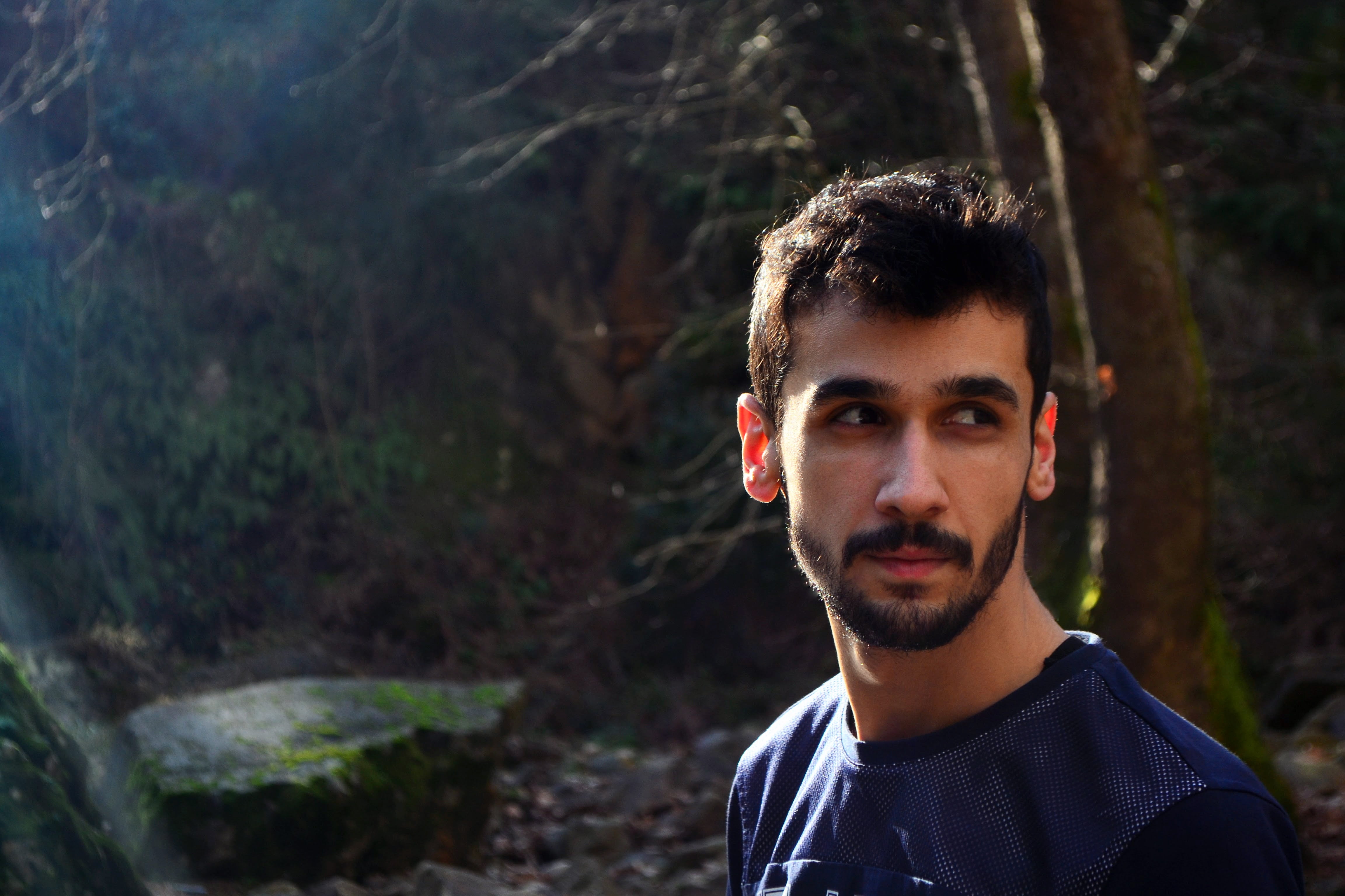 male, football player, real people, contemplation, portrait, young men, mehmet hunter, 4K, turkey, looking at camera, outdoors, one person, standing, handsome, HD Wallpaper